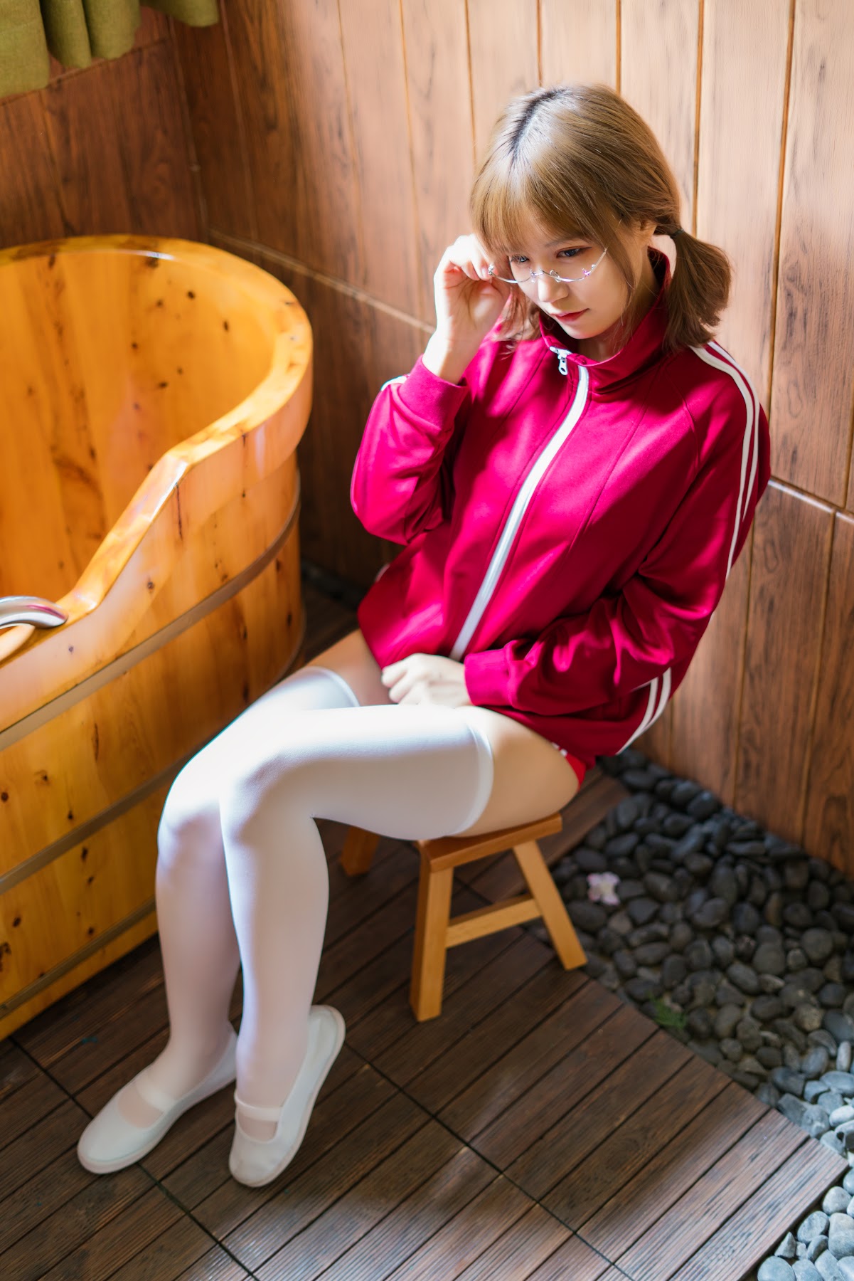 Coser@小仓千代w No.005 红色体操服 - P5