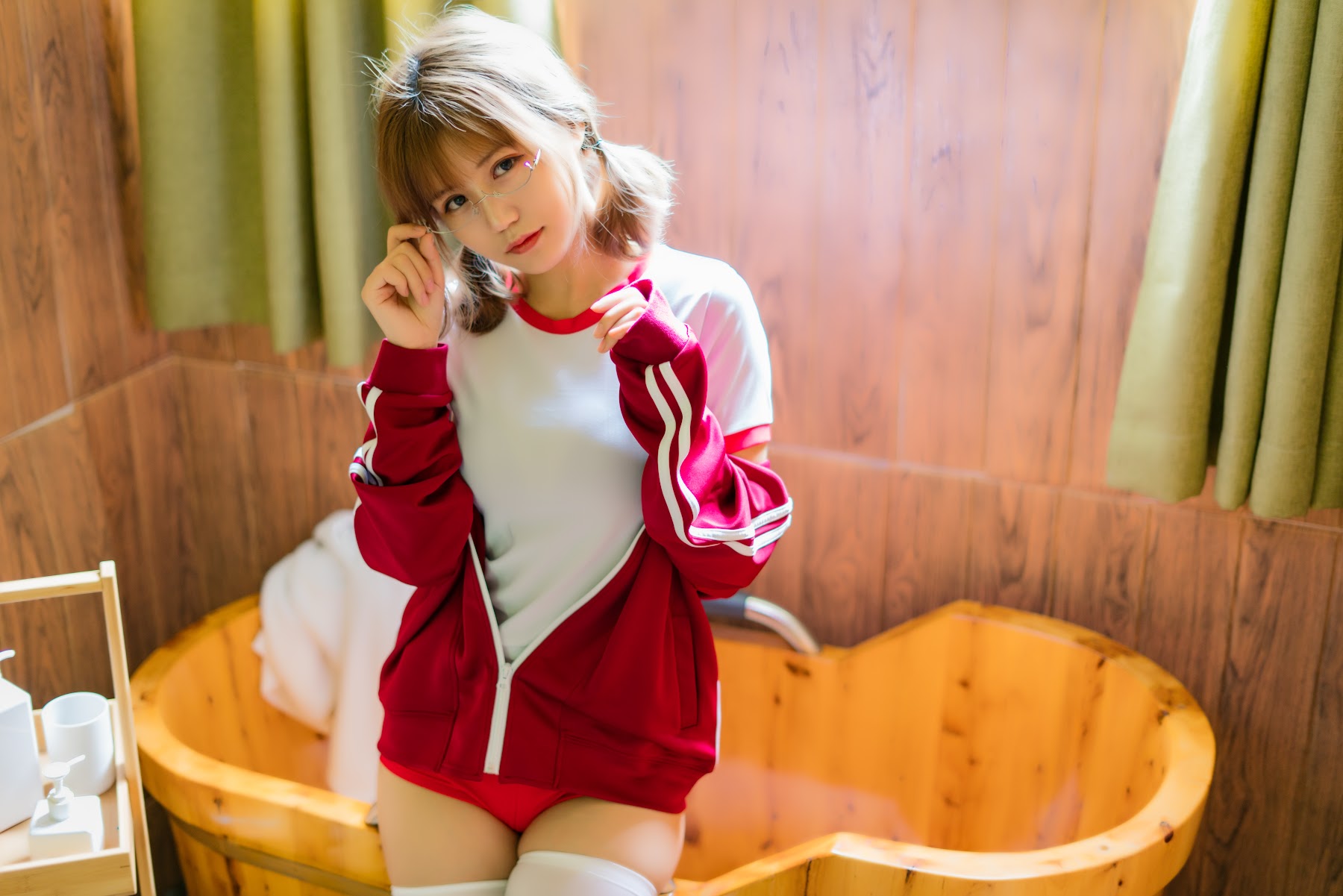 Coser@小仓千代w No.005 红色体操服 - P7
