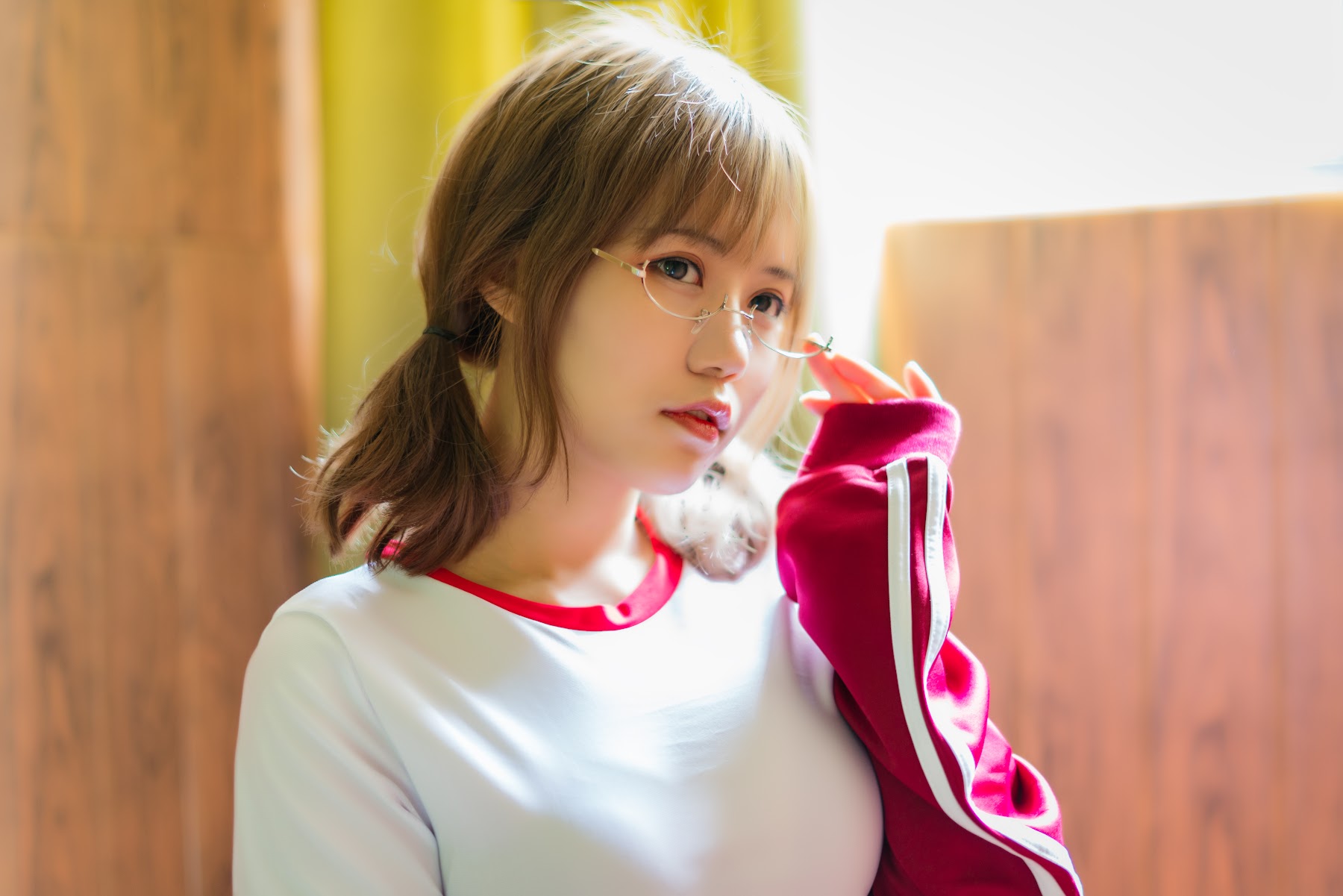 Coser@小仓千代w No.005 红色体操服 - P8