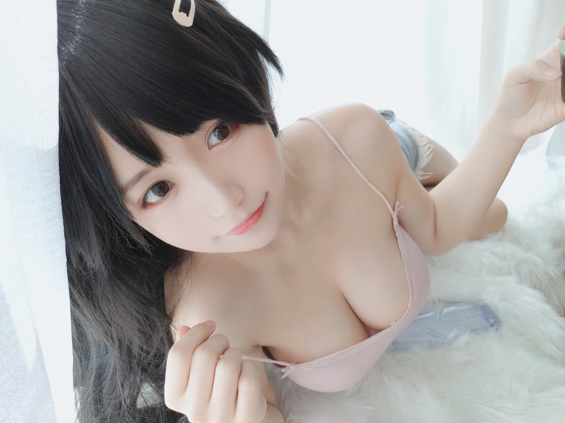 Coser@小仓千代w No.003 粉色吊带 - P24
