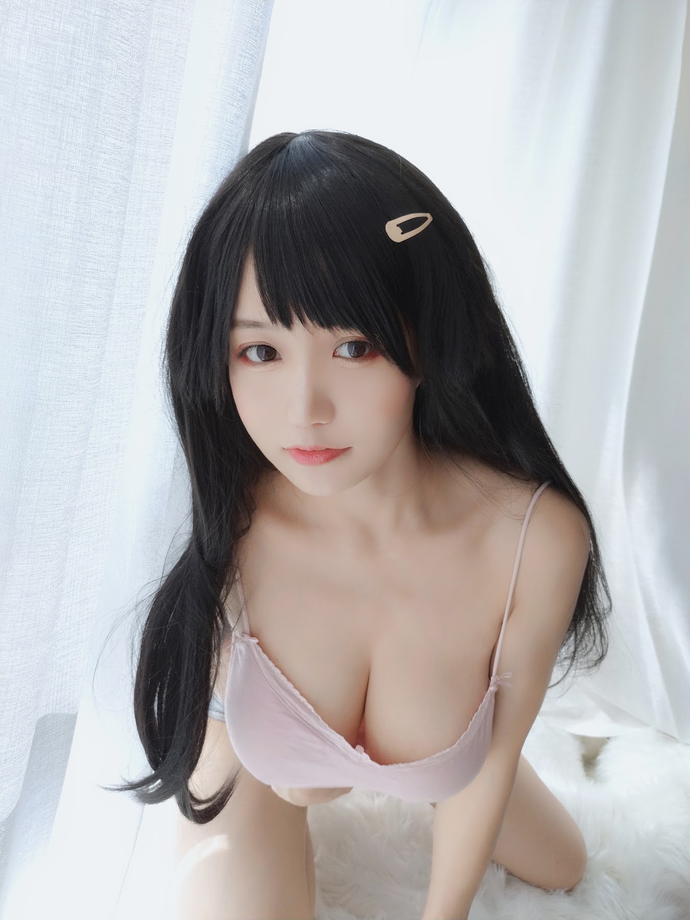 Coser@小仓千代w No.003 粉色吊带 - P4