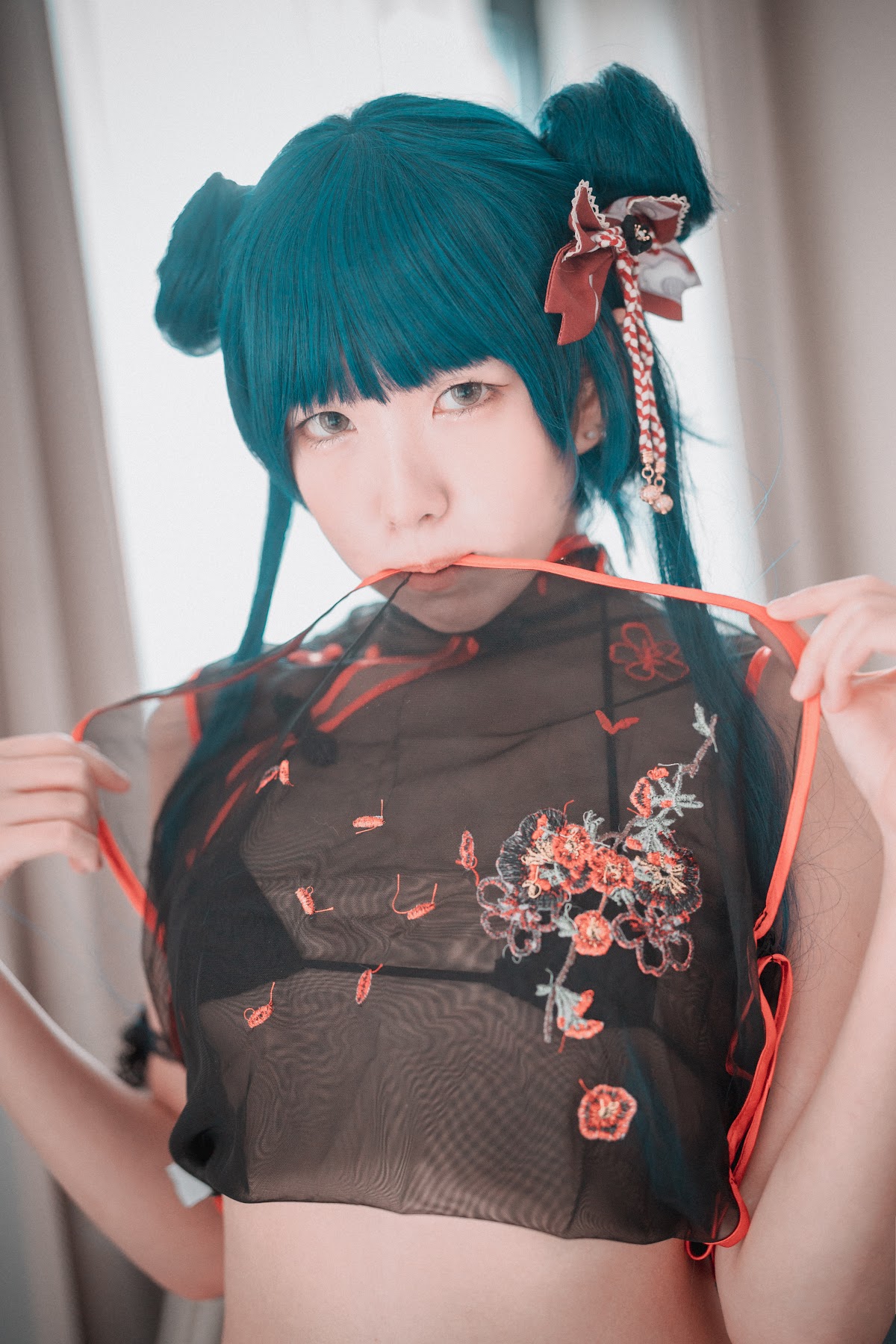 DJAWA Photo – Sonson (손손) – Sheer Qipao Girl - P12