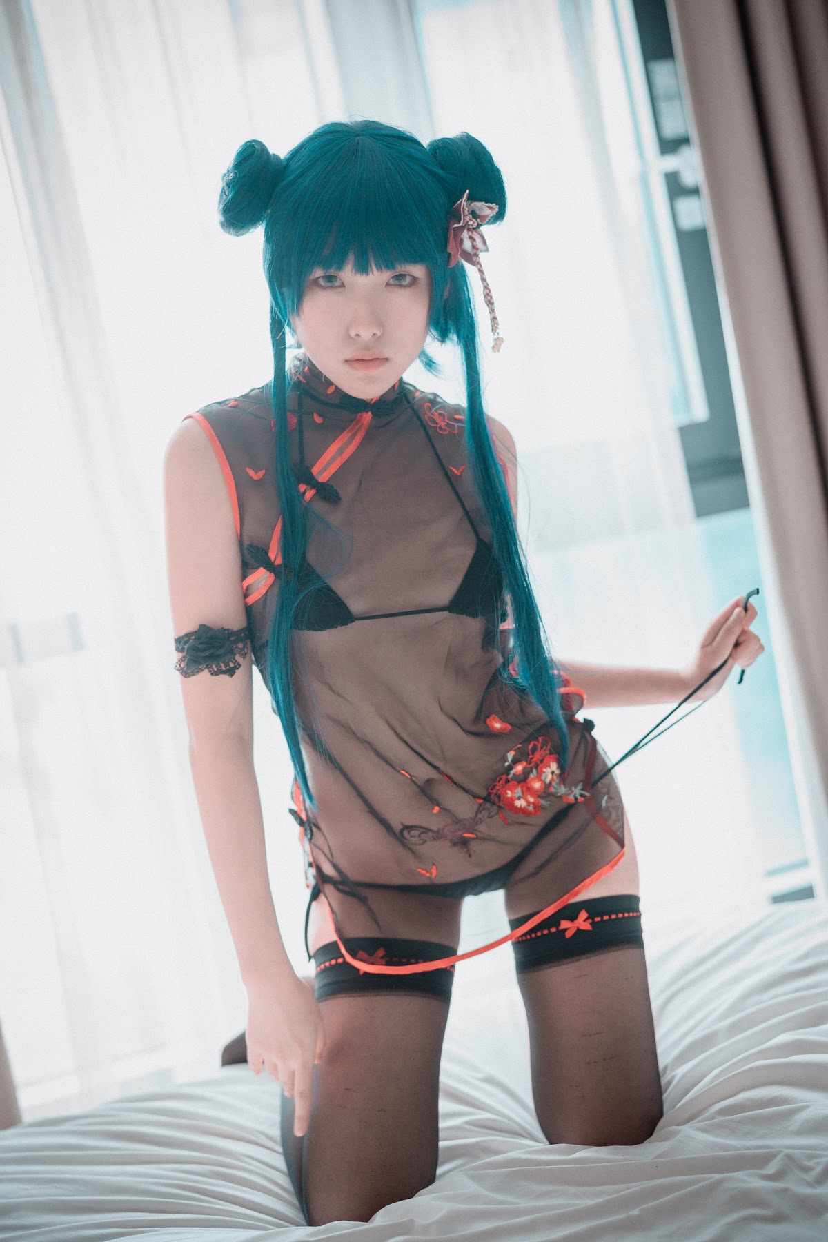 DJAWA Photo – Sonson (손손) – Sheer Qipao Girl - P34