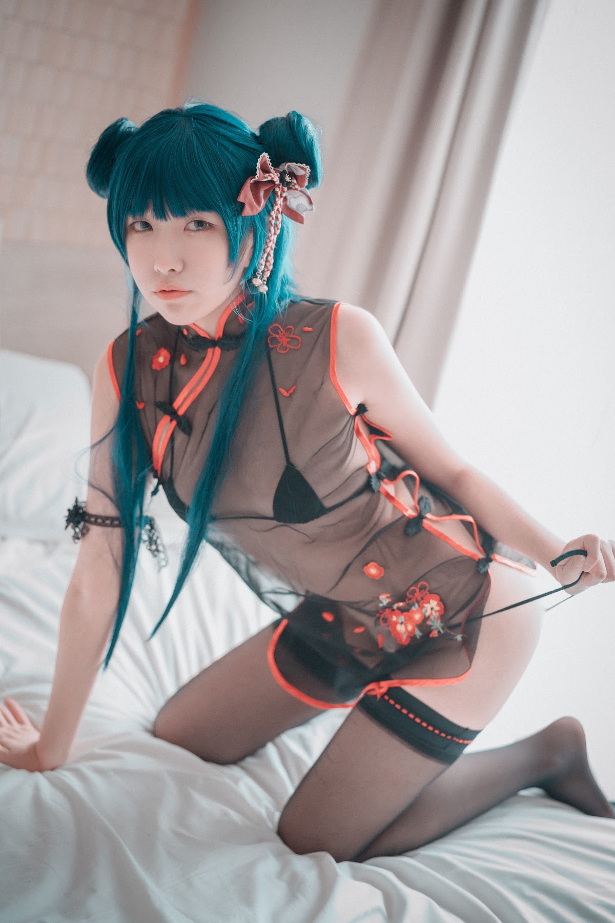DJAWA Photo – Sonson (손손) – Sheer Qipao Girl - P35