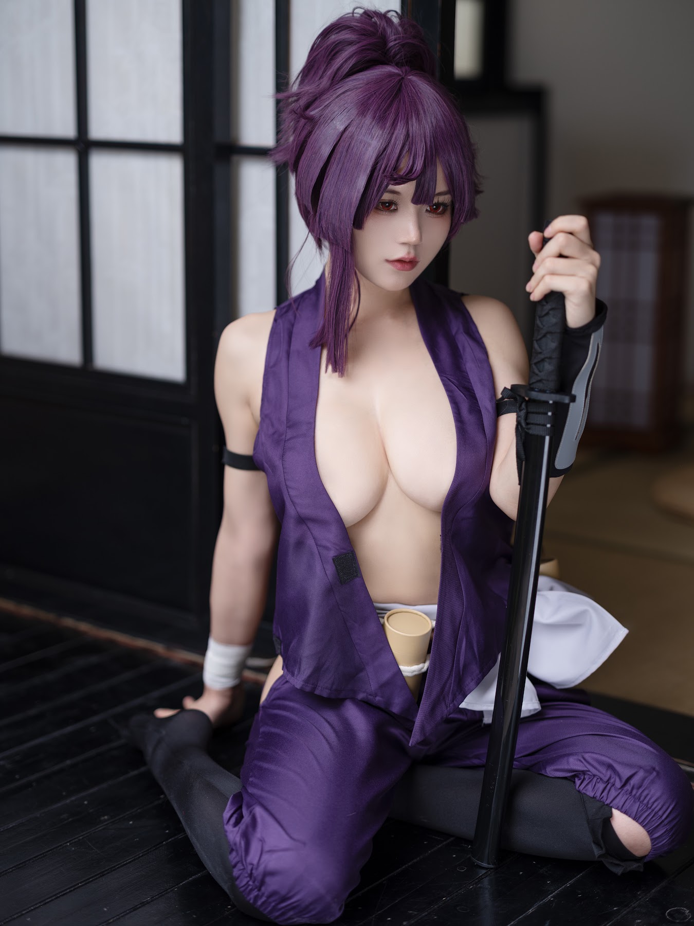 Coser@小仓千代w No.060 Yuzuriha 地狱楽 杠 - P9