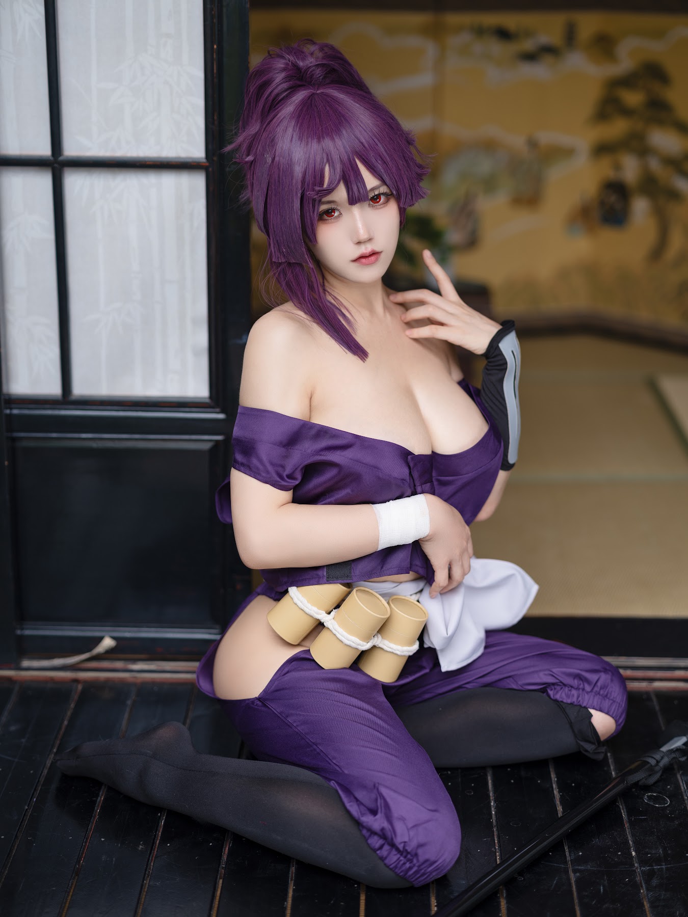 Coser@小仓千代w No.060 Yuzuriha 地狱楽 杠 - P8