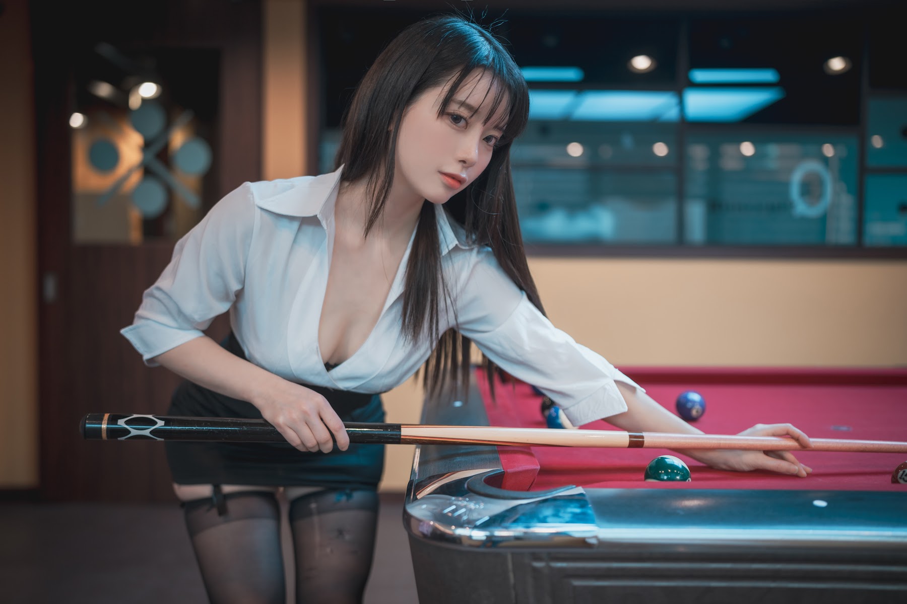DJAWA Photo – ZziZzi – Billiards Girl – Office Look - P16