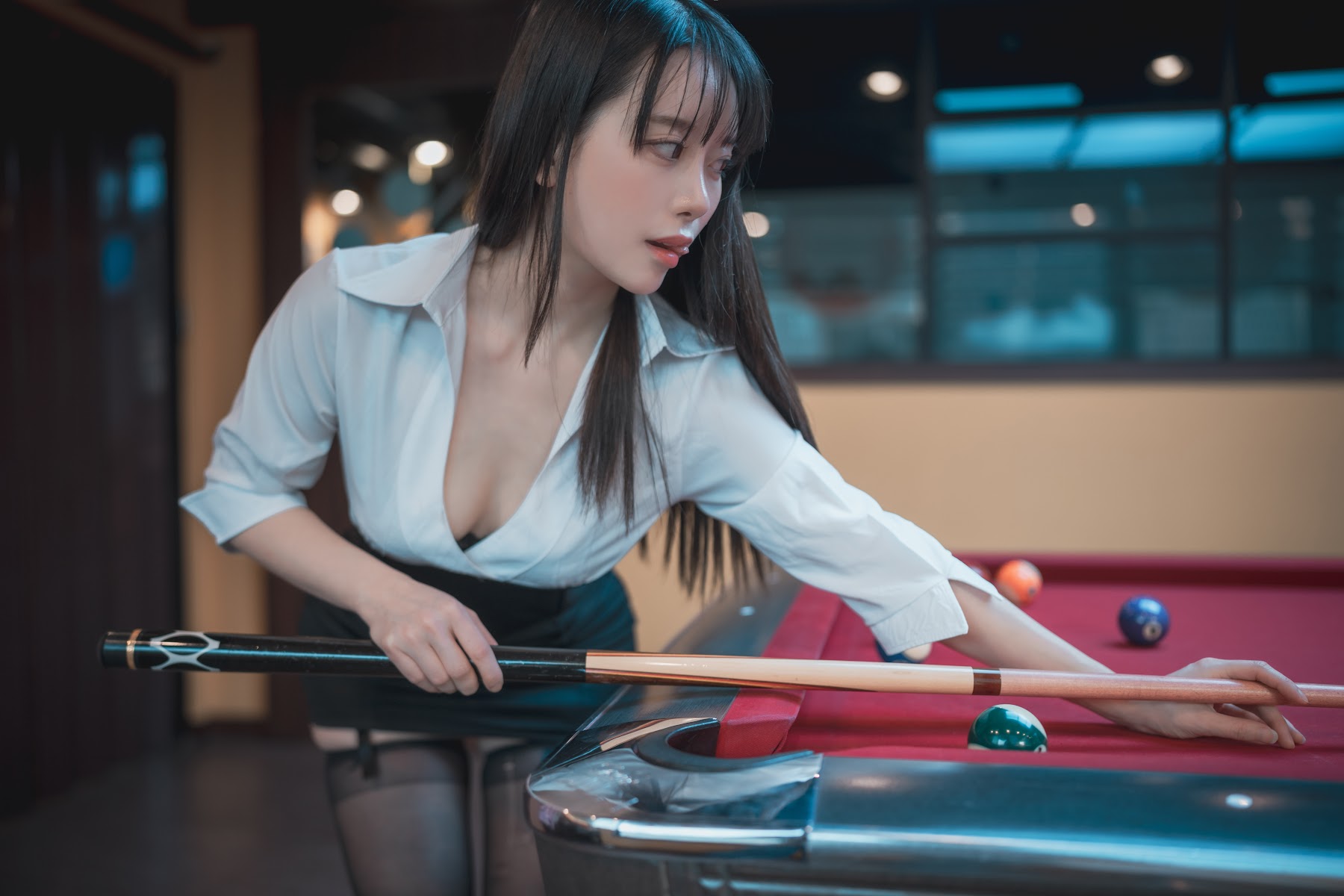 DJAWA Photo – ZziZzi – Billiards Girl – Office Look - P17