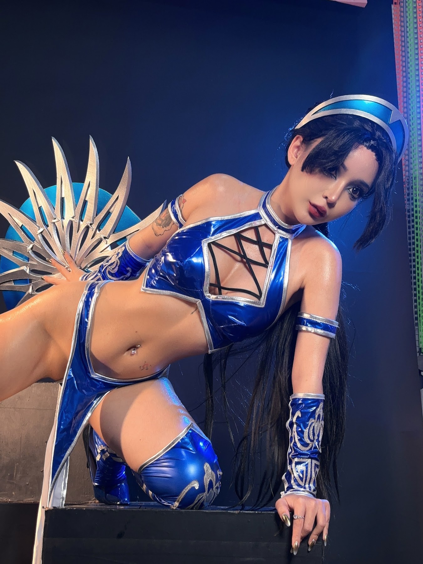 Coser@UmekoJ – Cosplay Kitana Mortal Kombat - P103