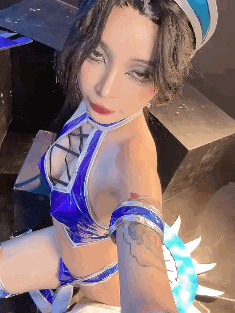 Coser@UmekoJ – Cosplay Kitana Mortal Kombat - P109