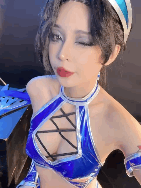 Coser@UmekoJ – Cosplay Kitana Mortal Kombat - P113