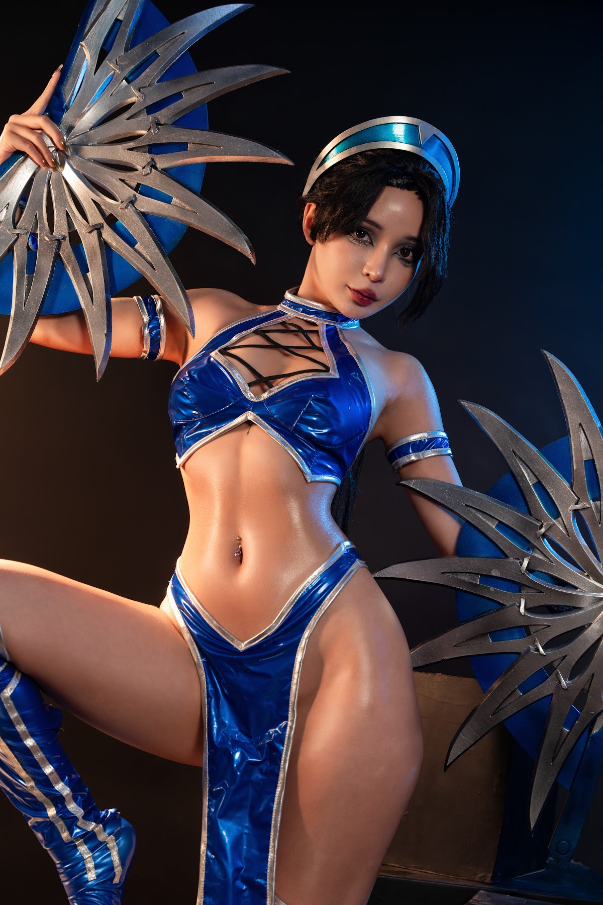 Coser@UmekoJ – Cosplay Kitana Mortal Kombat - P27