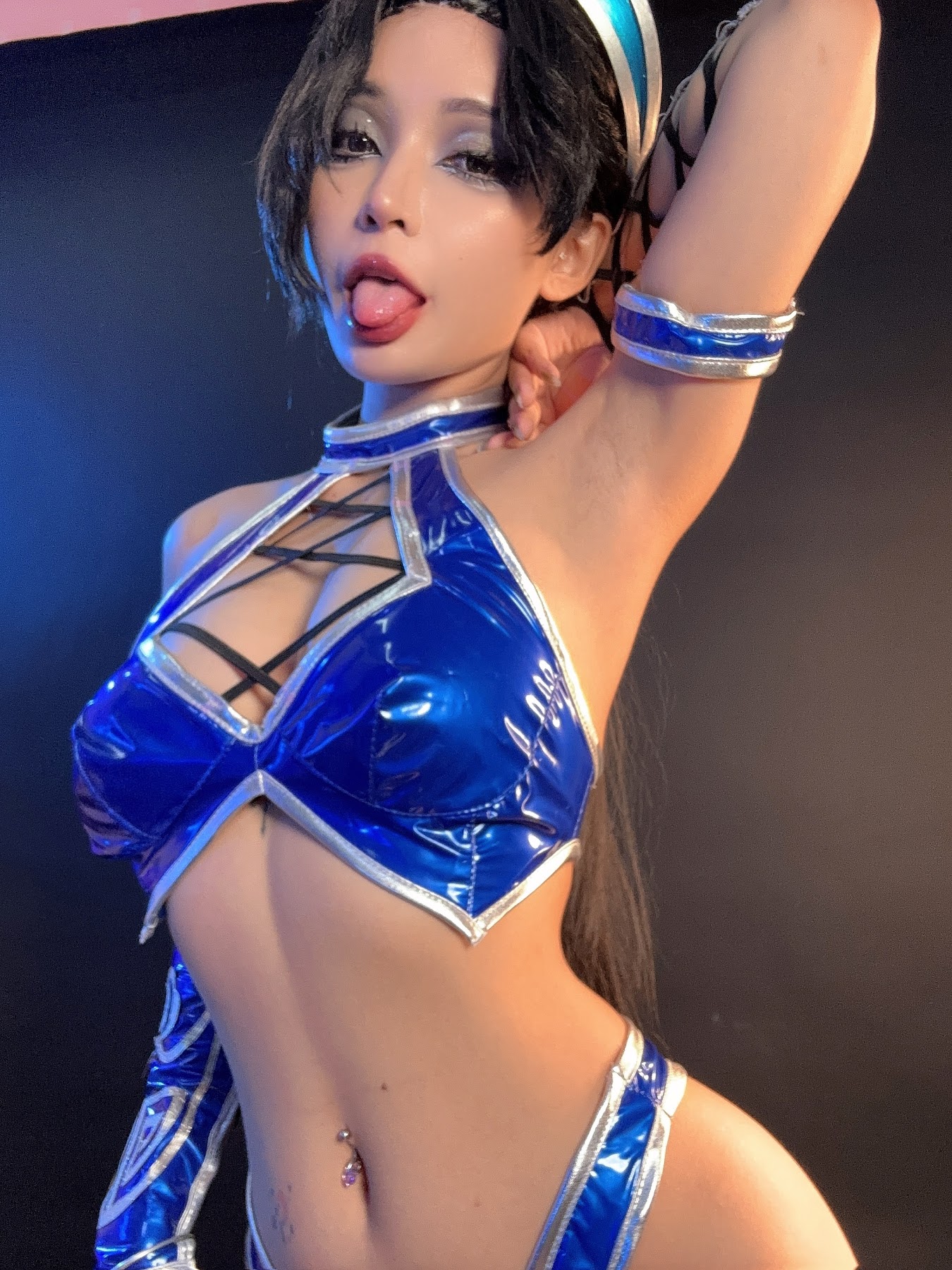 Coser@UmekoJ – Cosplay Kitana Mortal Kombat - P97