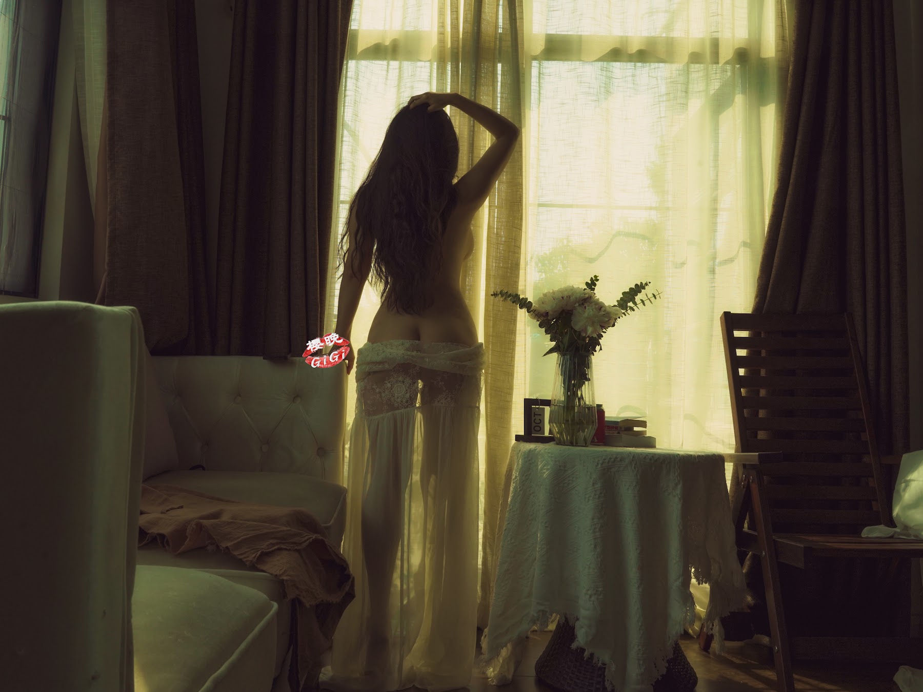Coser@樱晚gigi – 窗前的花 - P1