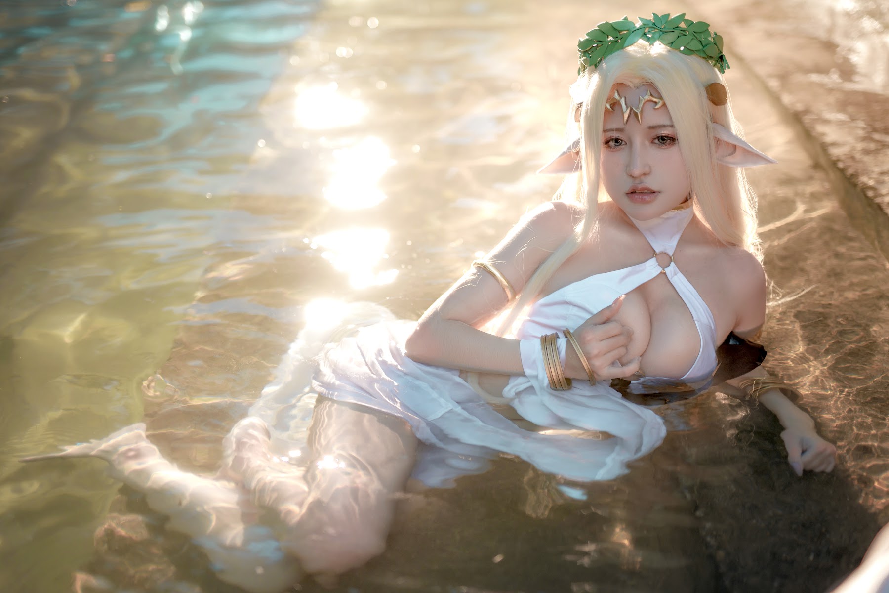 Coser@一笑芳香沁 No.027 黑兽白精灵 - P42