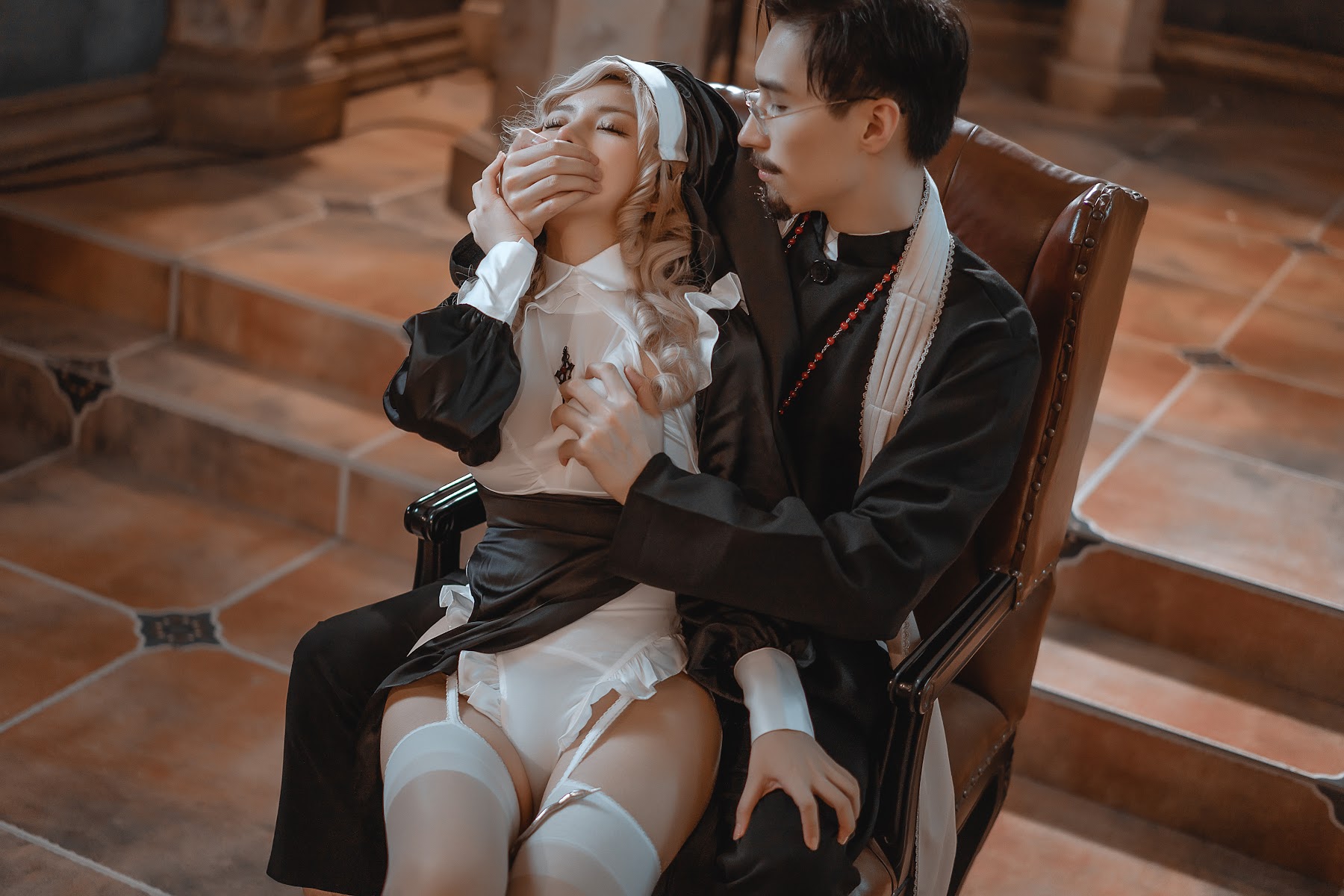 Coser@一笑芳香沁 No.032 修女与神父 - P26