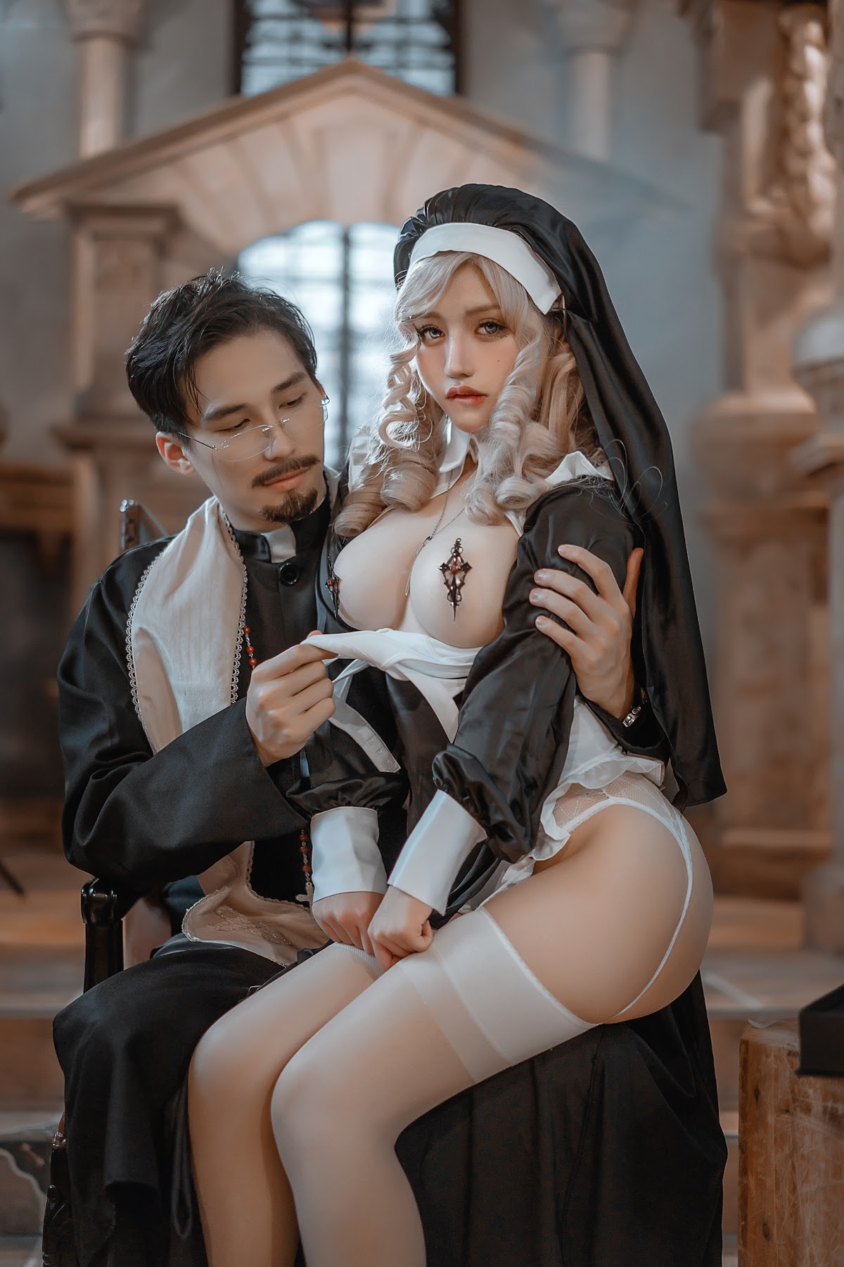 Coser@一笑芳香沁 No.032 修女与神父 - P27