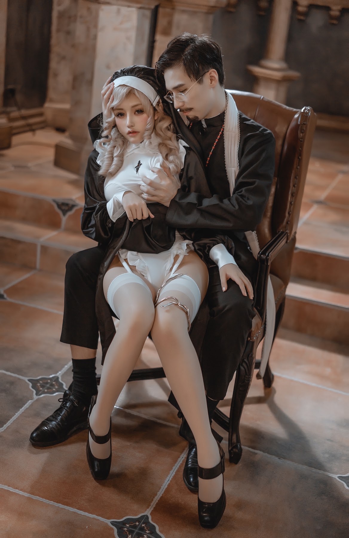 Coser@一笑芳香沁 No.032 修女与神父 - P8