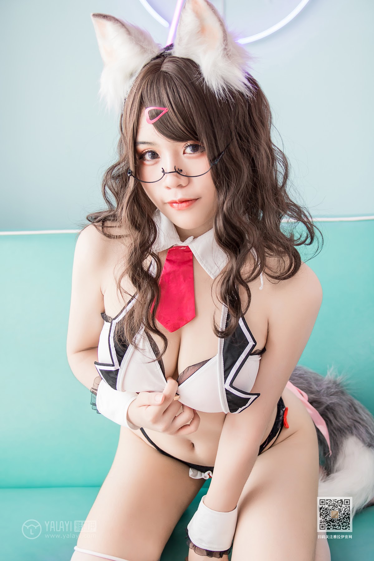 Coser@一笑芳香沁 No.034 狐耳内衣 - P9