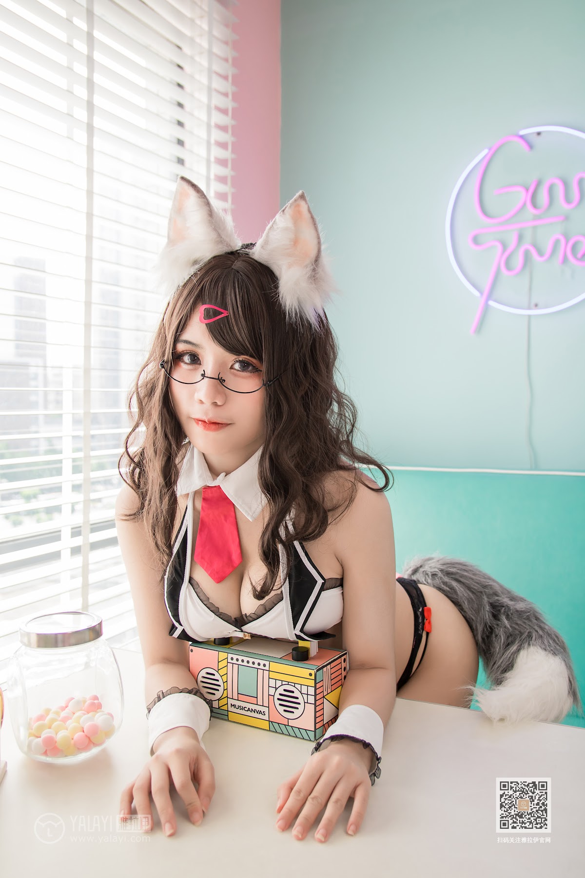 Coser@一笑芳香沁 No.034 狐耳内衣 - P14