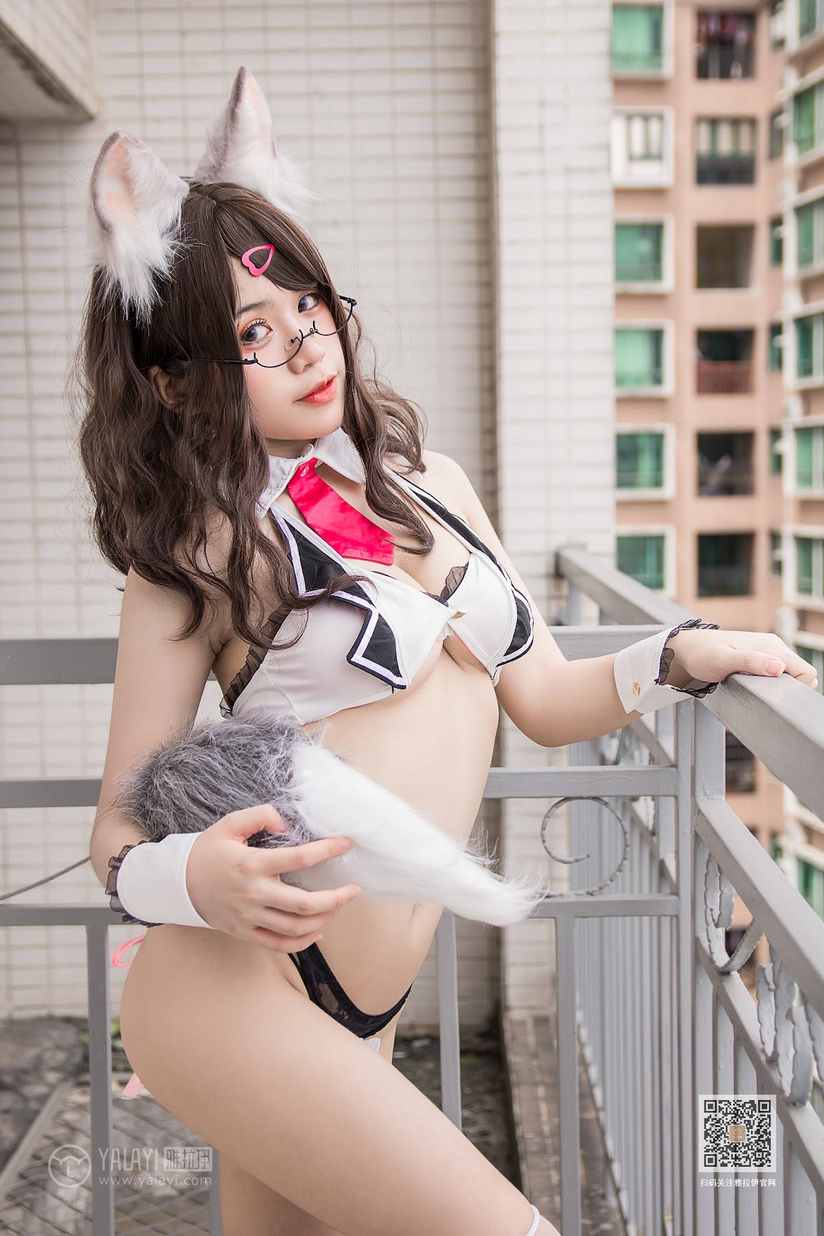 Coser@一笑芳香沁 No.034 狐耳内衣 - P35