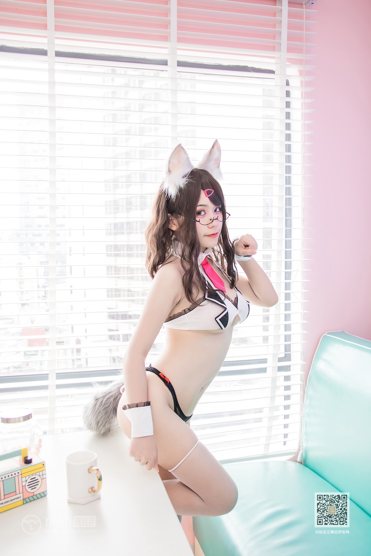 Coser@一笑芳香沁 No.034 狐耳内衣 - P3