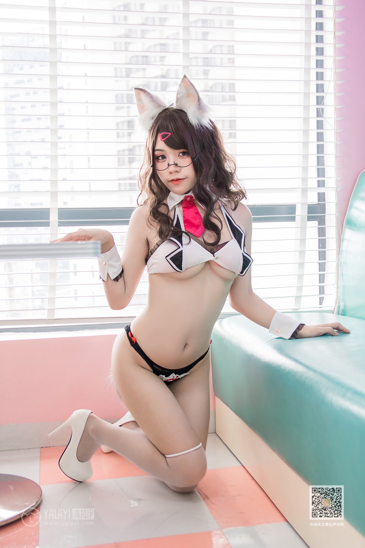 Coser@一笑芳香沁 No.034 狐耳内衣 - P6