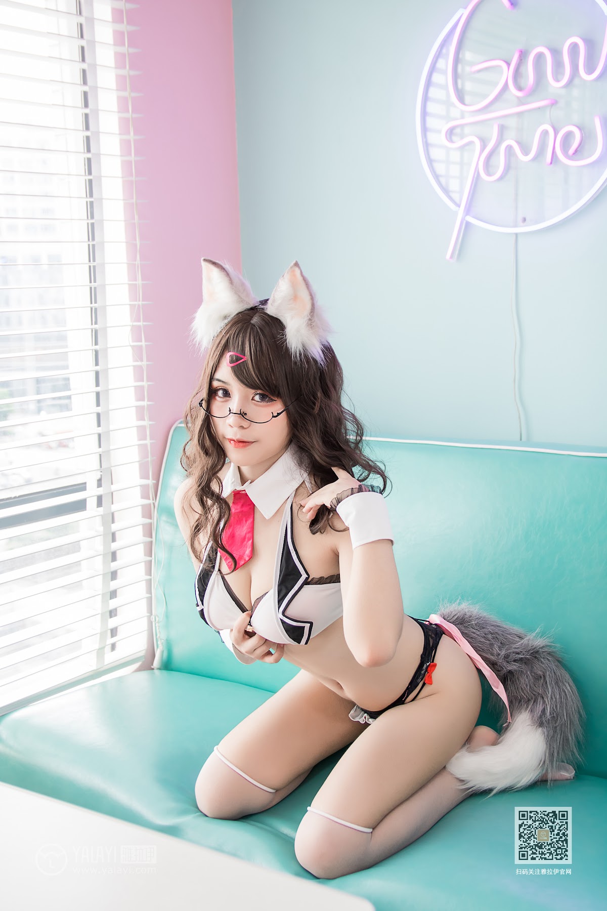 Coser@一笑芳香沁 No.034 狐耳内衣 - P8