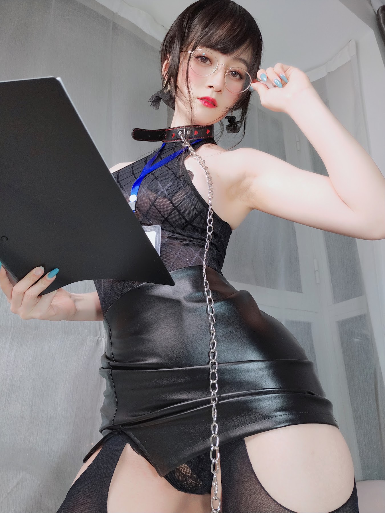 Coser@白银81 自撮り4(黑丝情趣) - P133