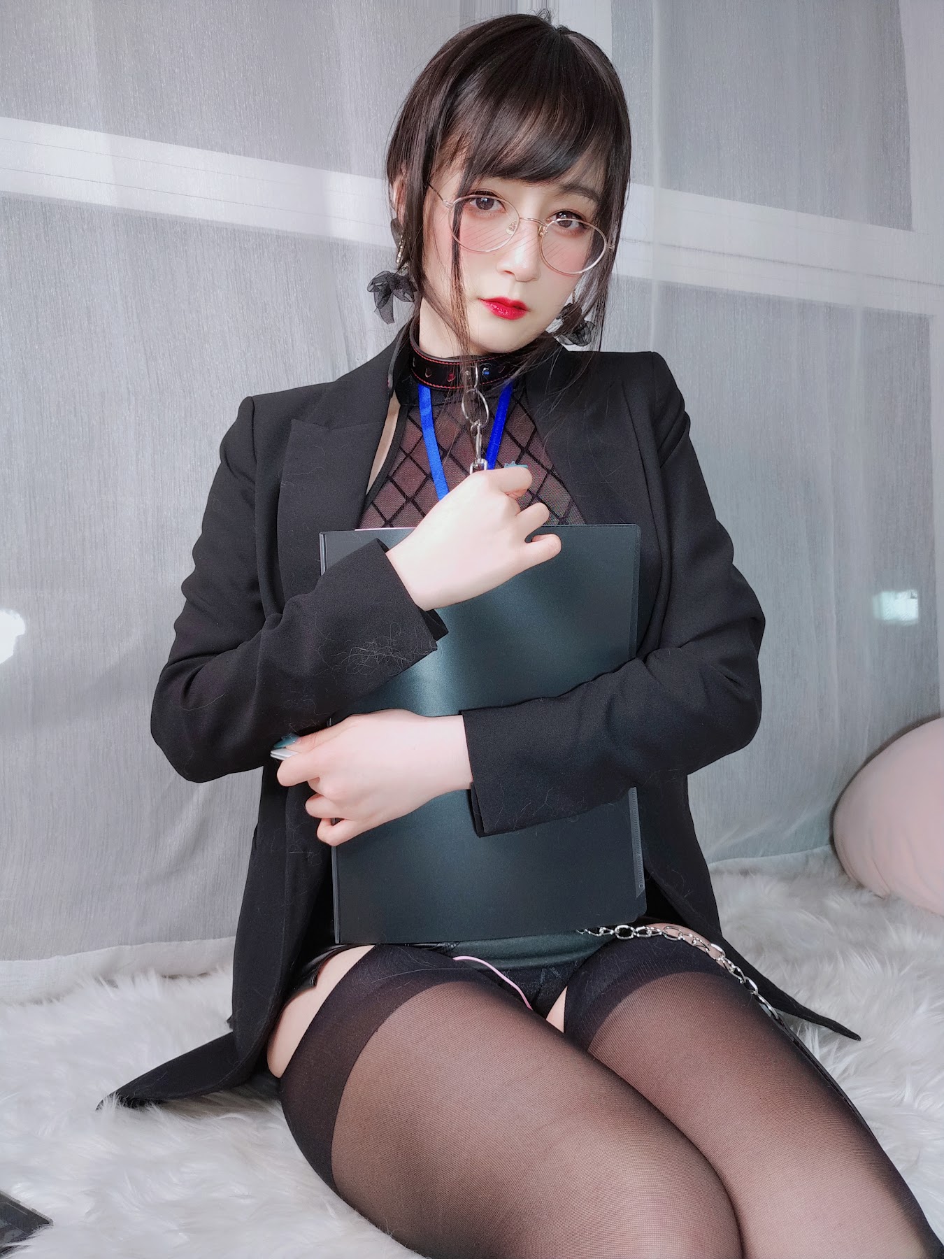 Coser@白银81 自撮り4(黑丝情趣) - P135