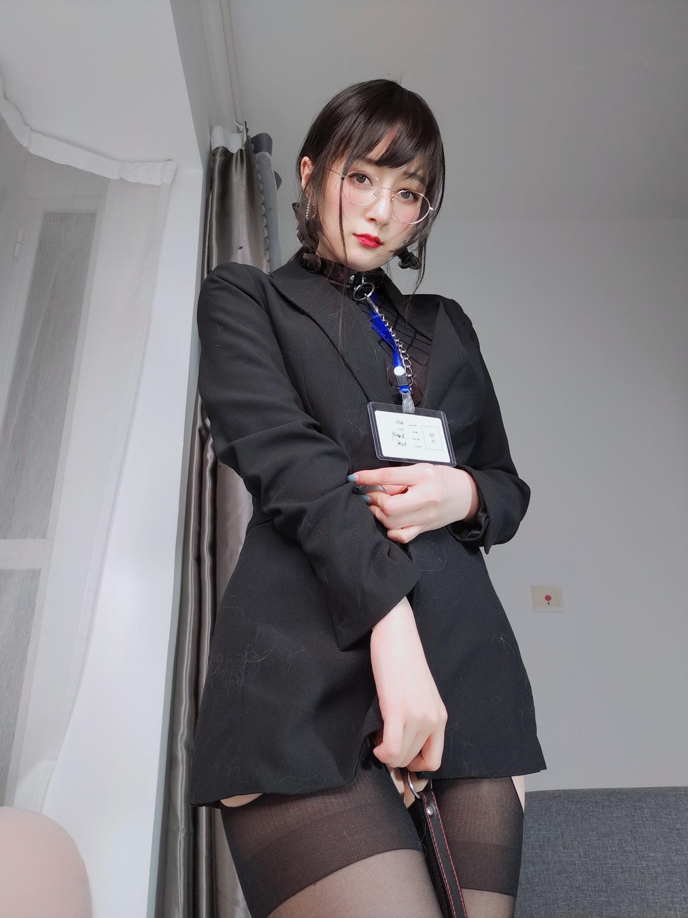 Coser@白银81 自撮り4(黑丝情趣) - P27