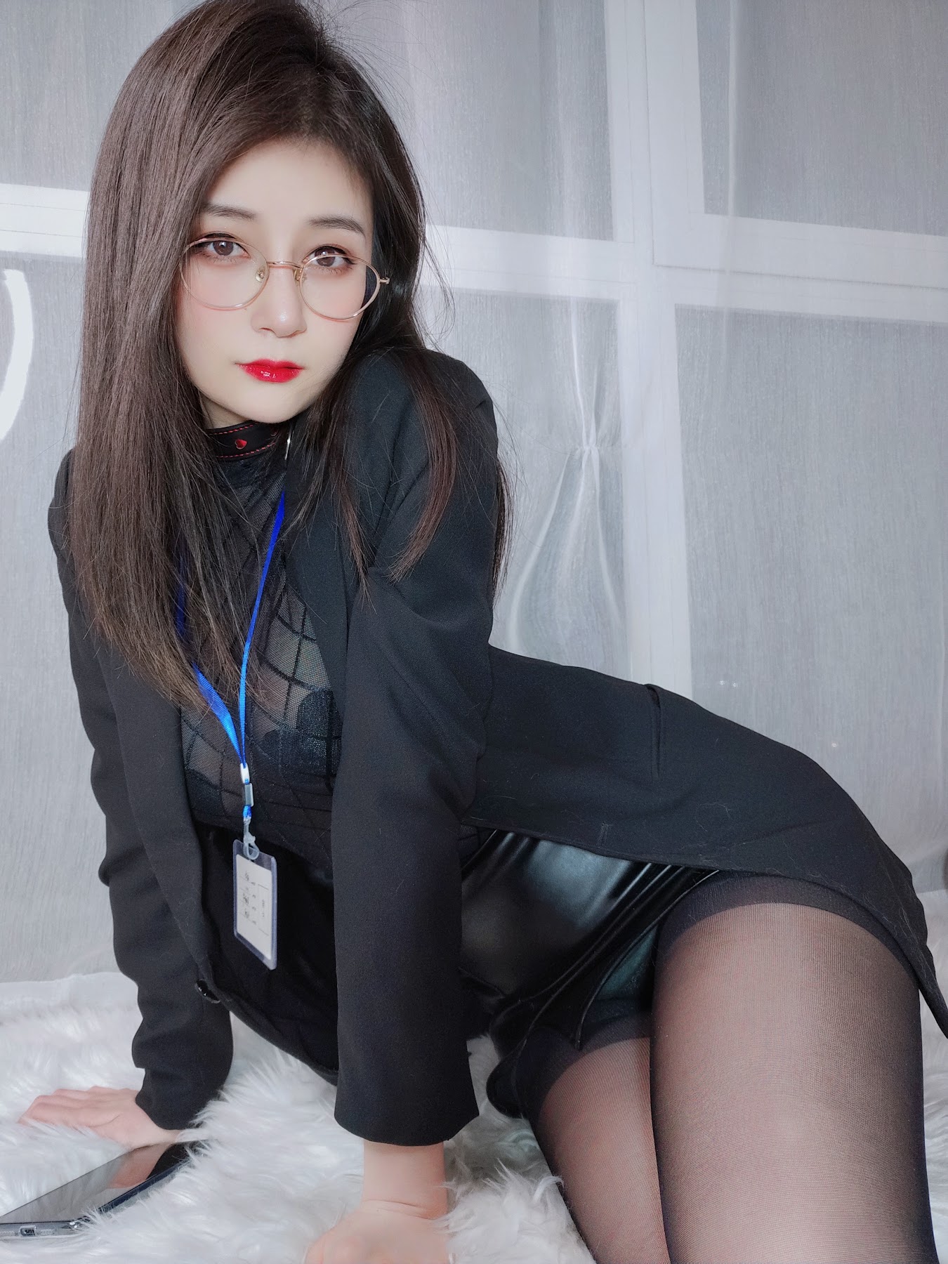 Coser@白银81 自撮り4(黑丝情趣) - P57