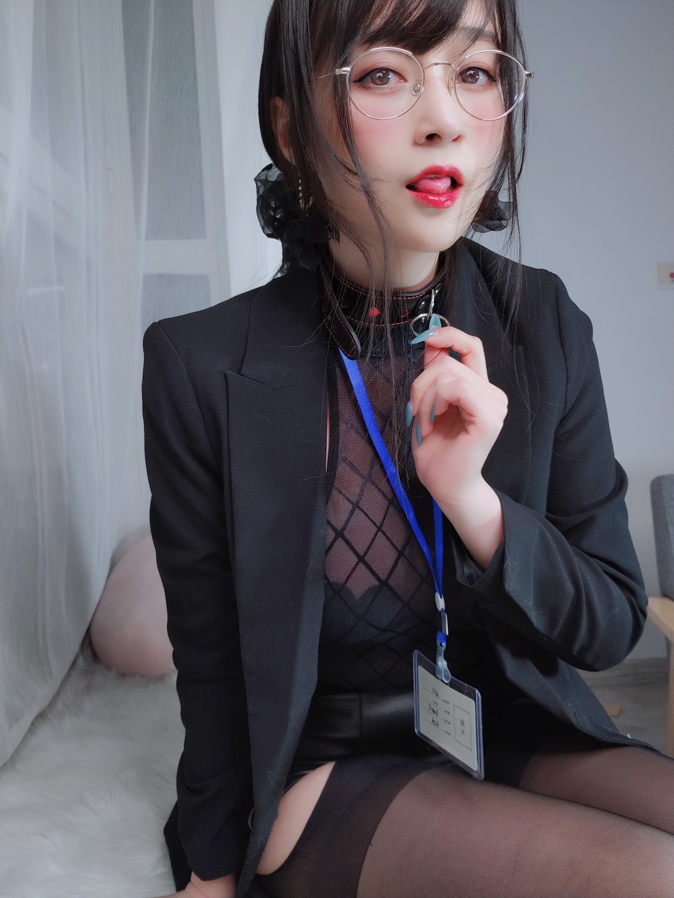 Coser@白银81 自撮り4(黑丝情趣) - P59