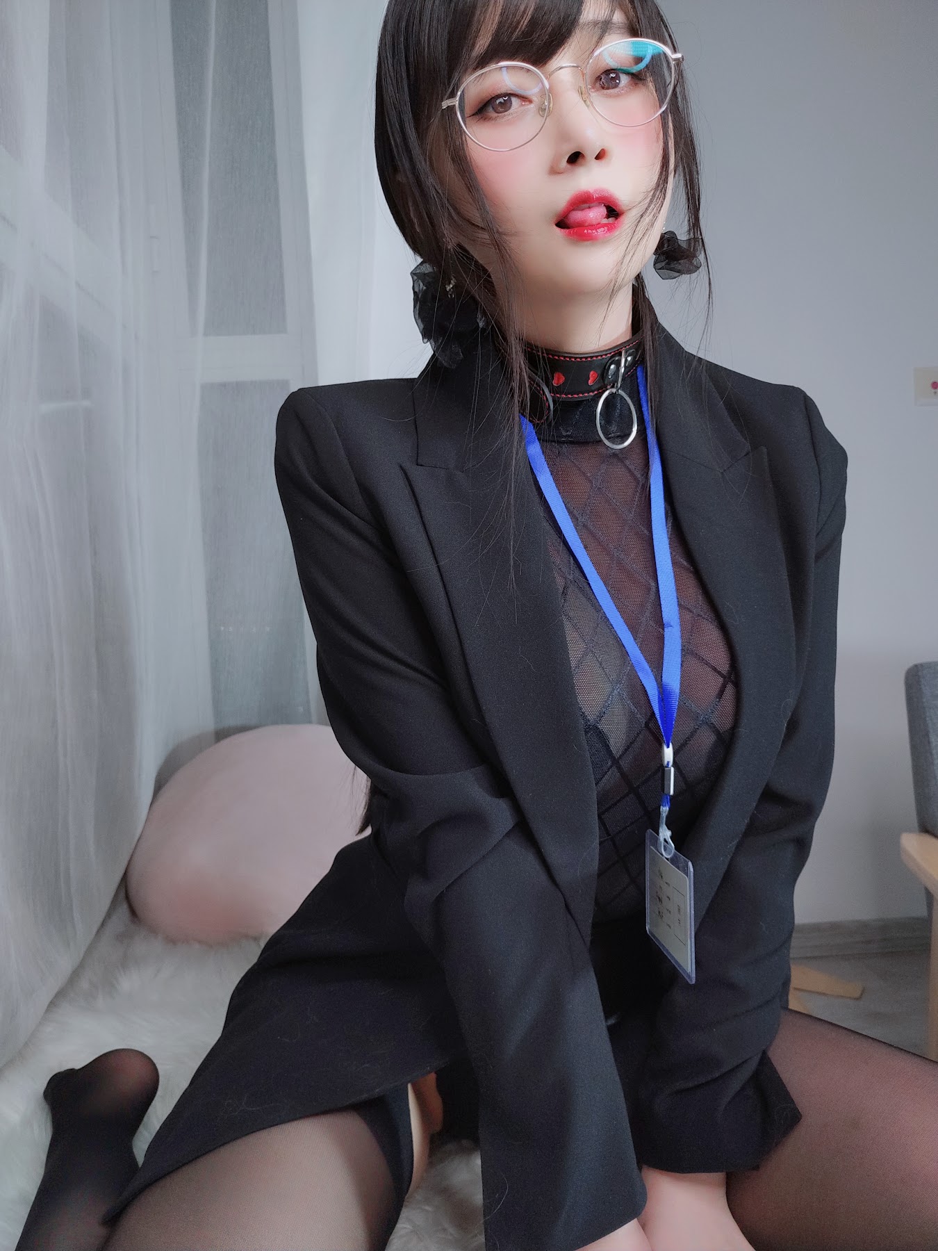 Coser@白银81 自撮り4(黑丝情趣) - P61