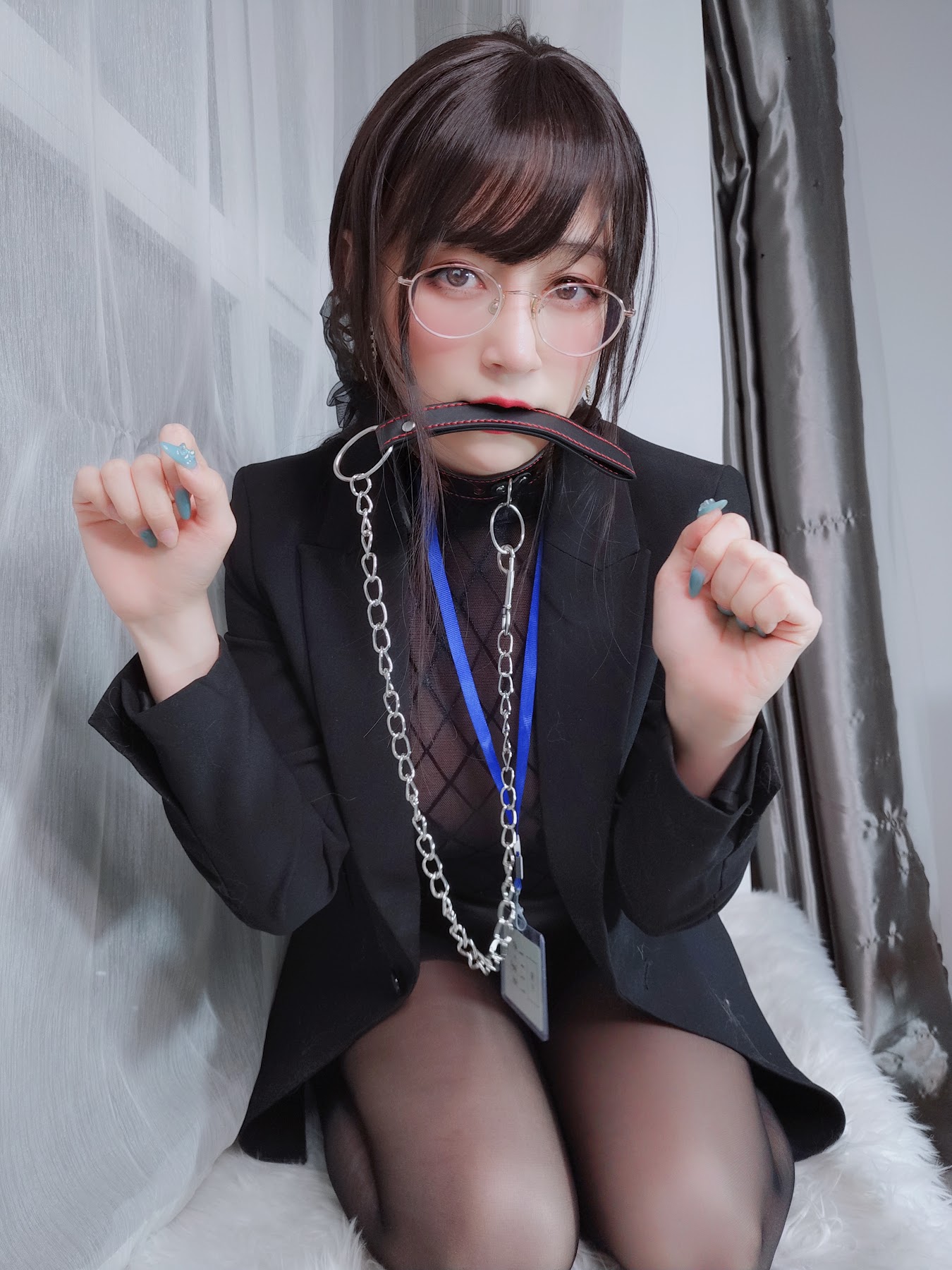 Coser@白银81 自撮り4(黑丝情趣) - P67