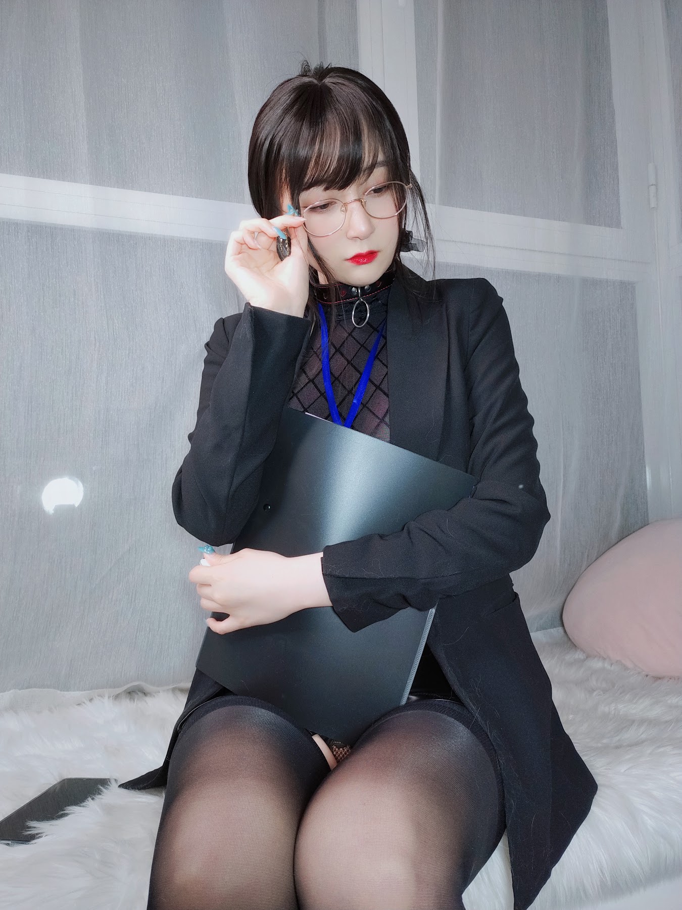 Coser@白银81 自撮り4(黑丝情趣) - P68