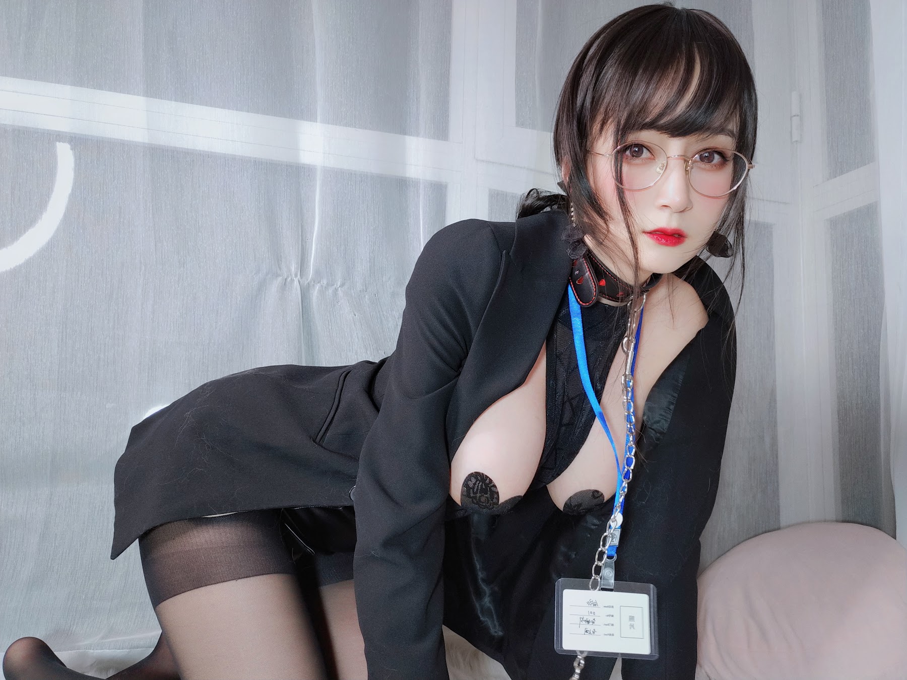 Coser@白银81 自撮り4(黑丝情趣) - P98