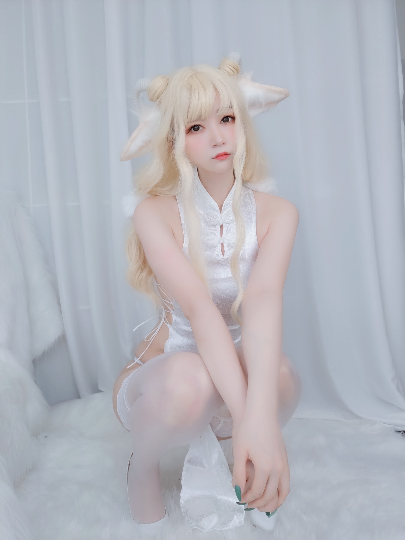 Coser@白银81 白旗袍 - P20