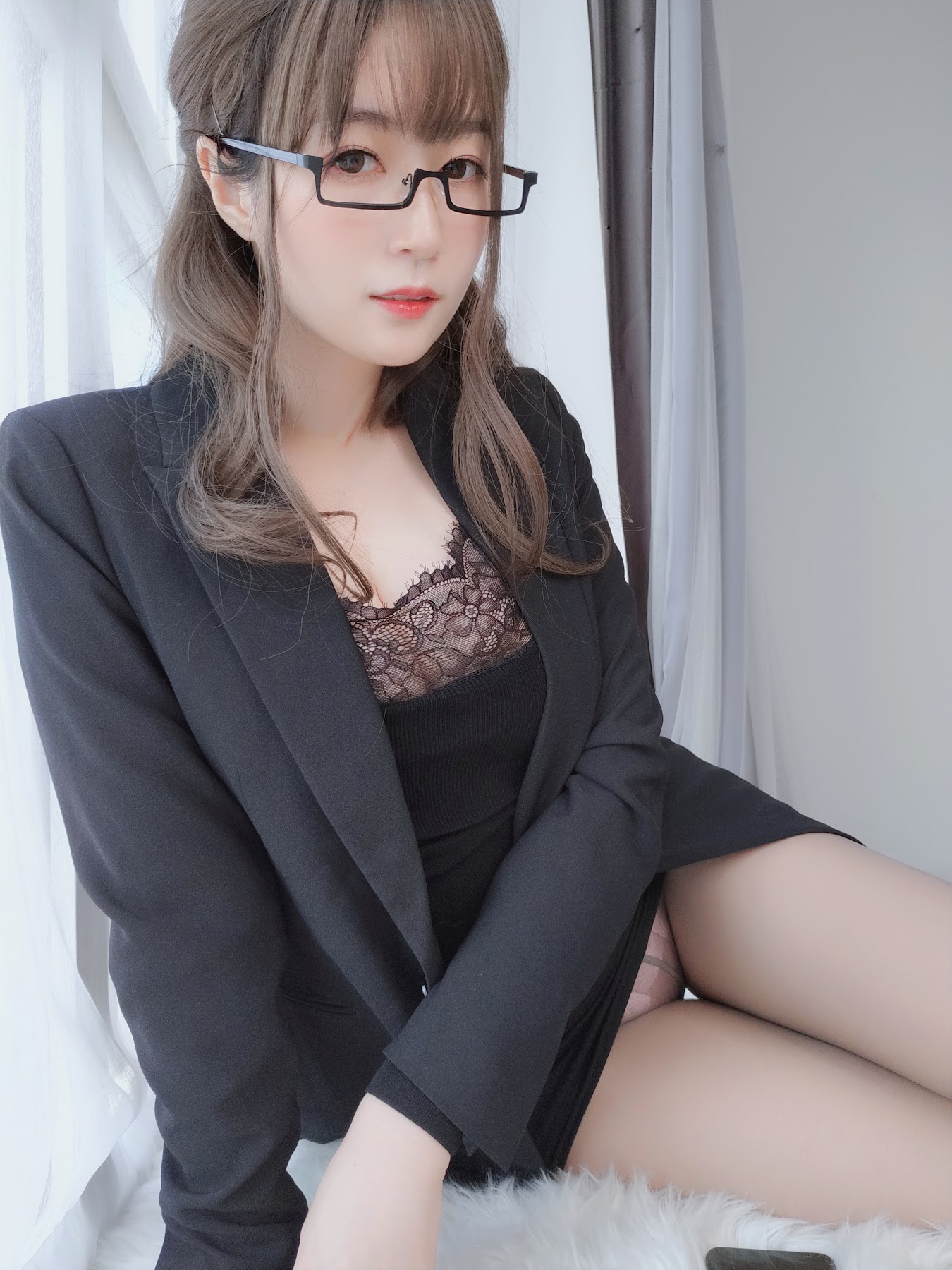 Coser@白银81 黑西服 - P105