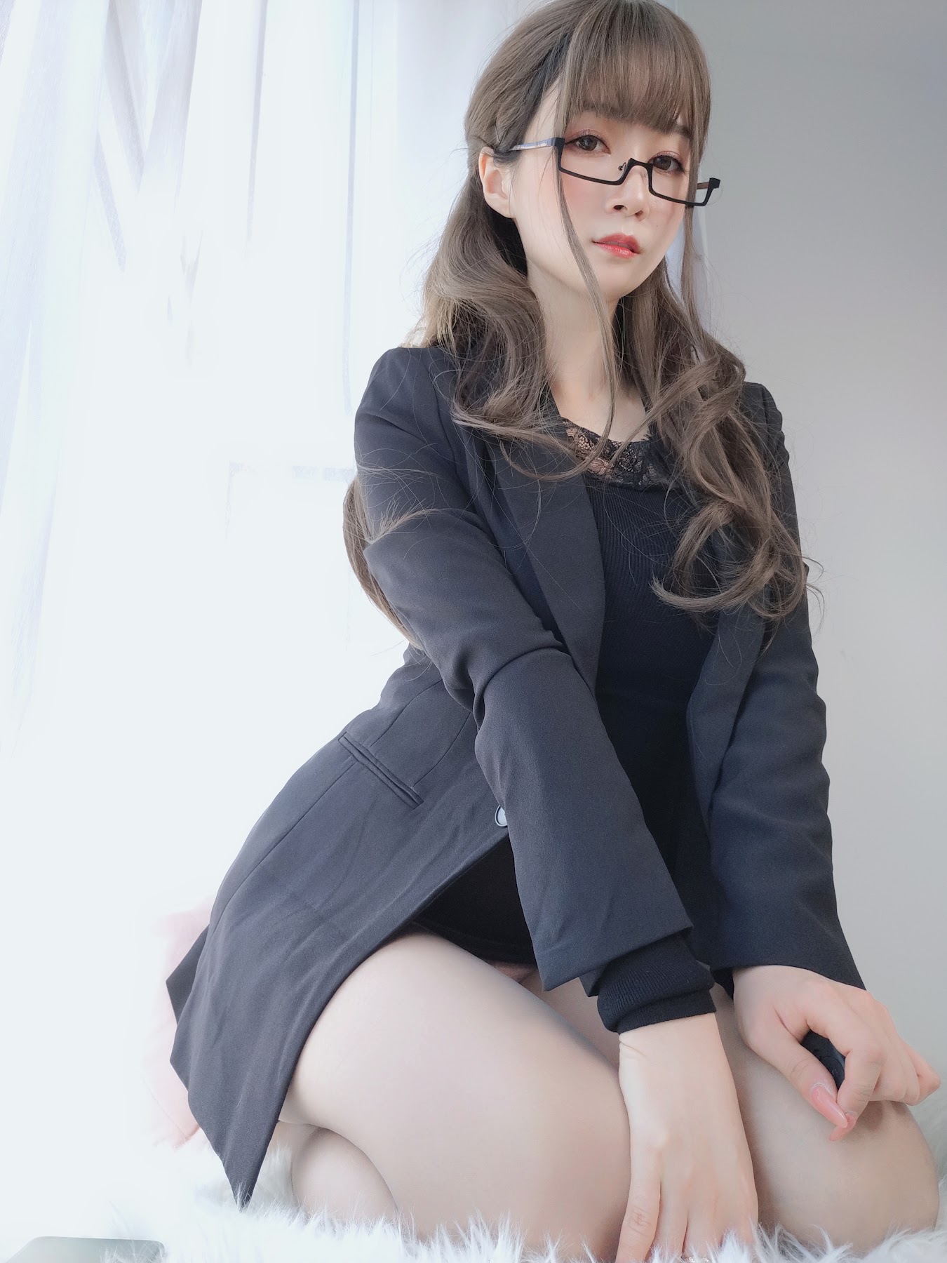 Coser@白银81 黑西服 - P26