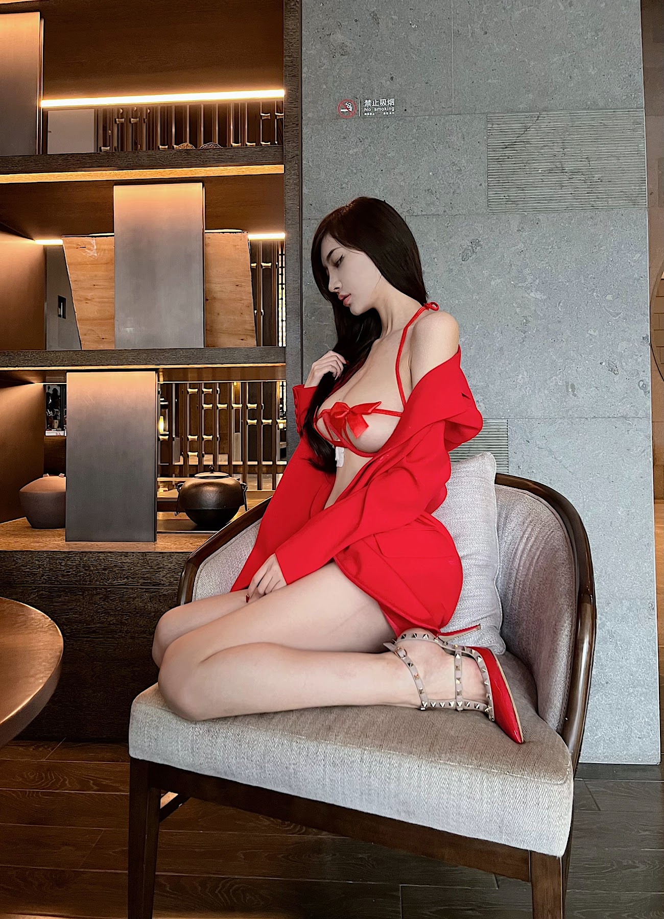 Coser@脸红Dearie – Little Wife in Red - P29