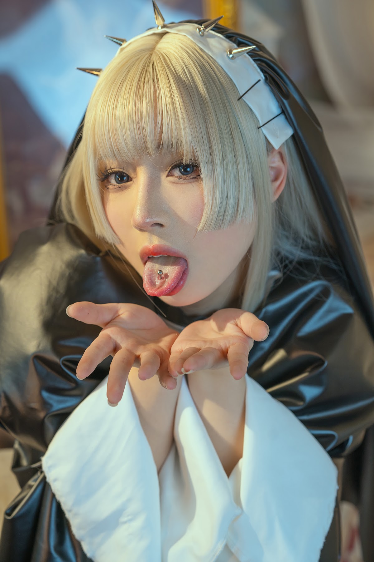 Coser@云溪溪 (Yunx1x1) Vol.052 奶桃 N62修女团 (&胡桃猫&轩萧学姐) - P19