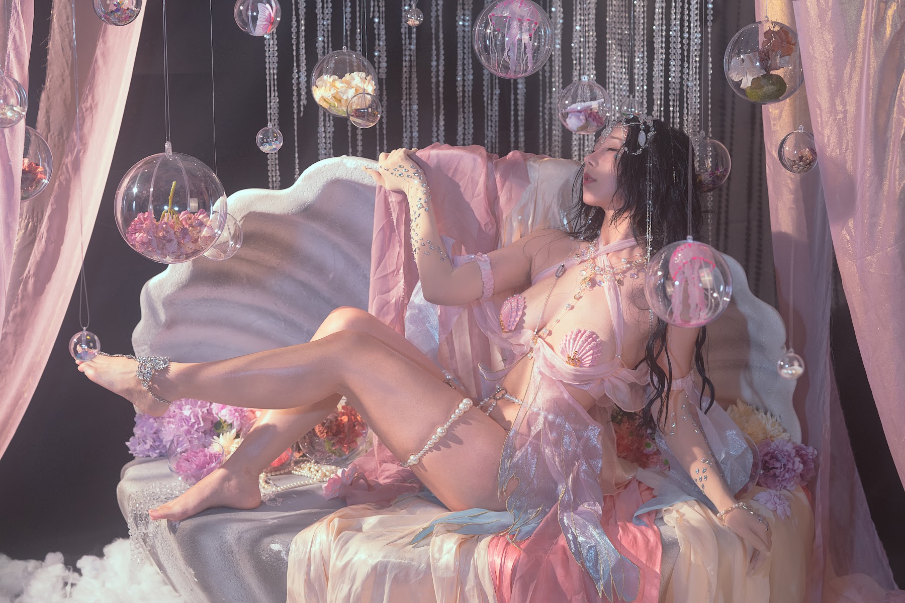 Coser@云溪溪 (Yunx1x1) Vol.053 奶桃 海的女儿 - P3