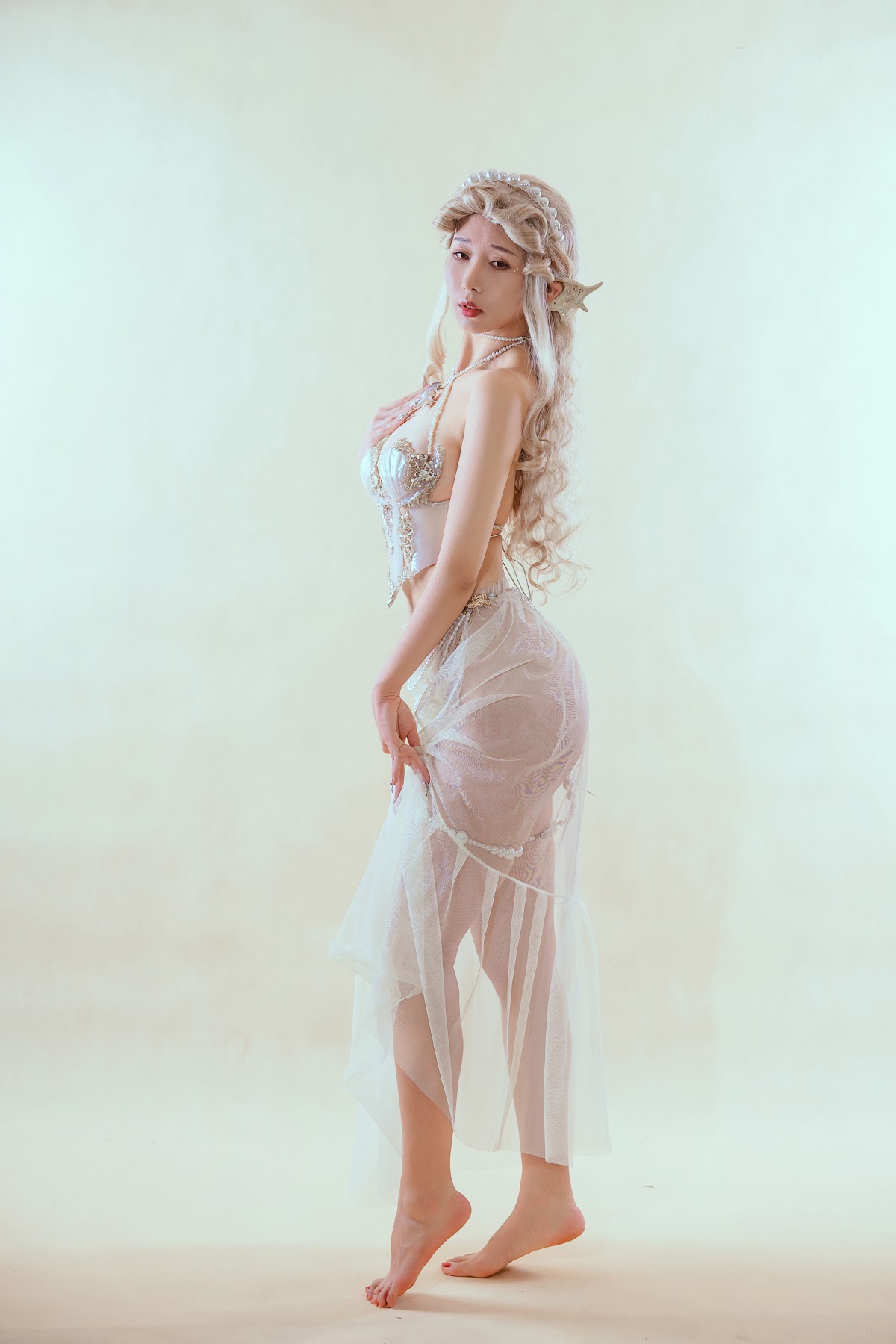 Coser@云溪溪 (Yunx1x1) Vol.057 珊迦娜·人鱼（奶桃桃） - P12