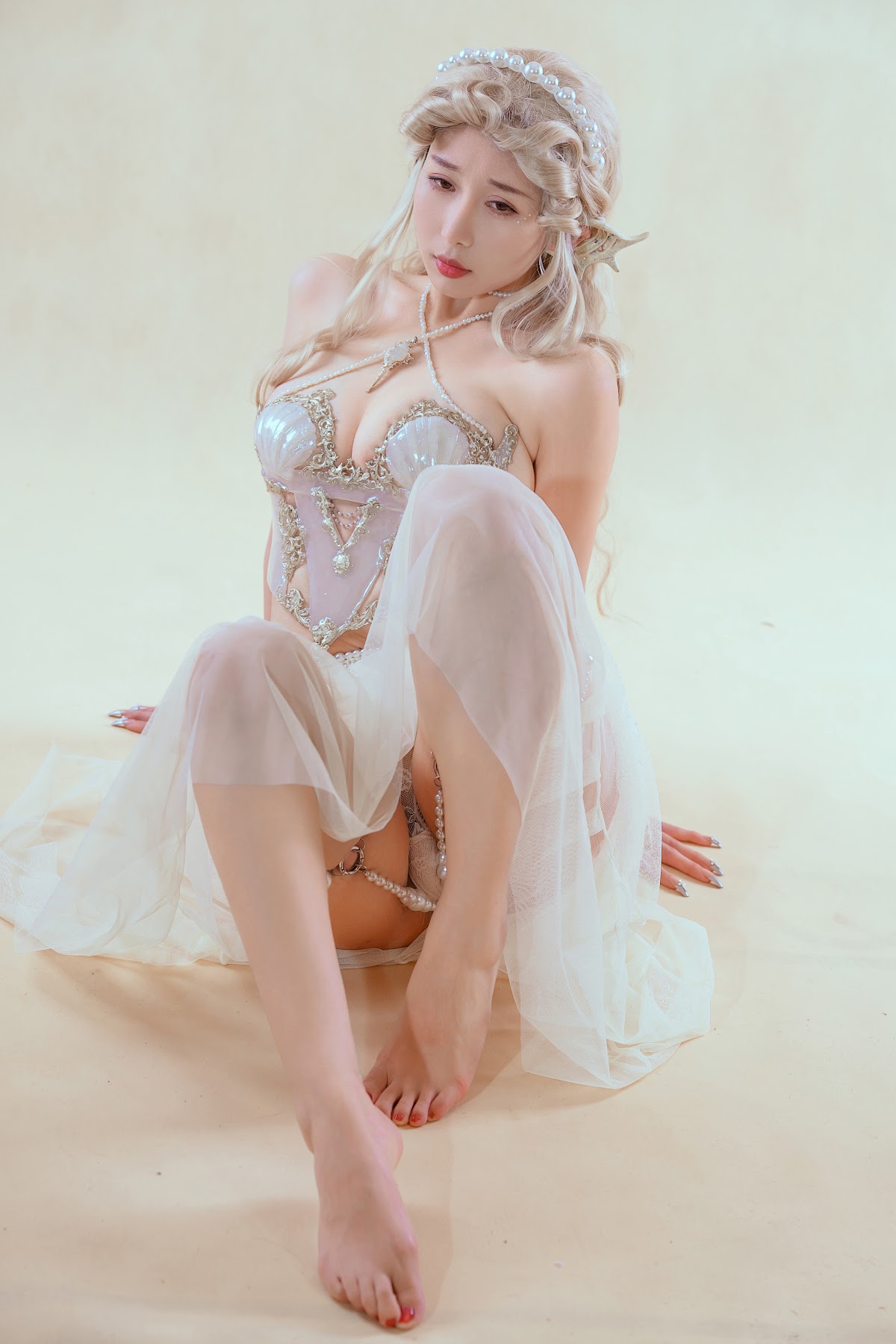 Coser@云溪溪 (Yunx1x1) Vol.057 珊迦娜·人鱼（奶桃桃） - P29