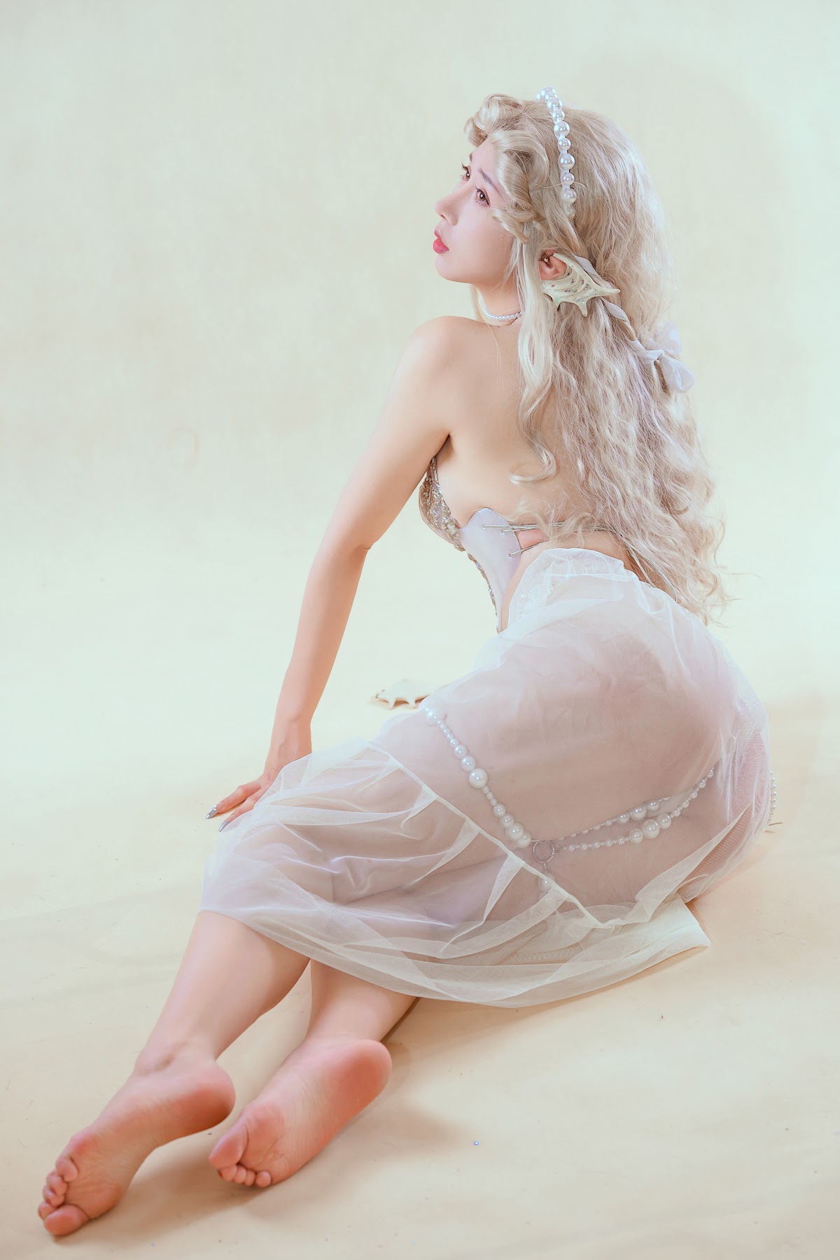 Coser@云溪溪 (Yunx1x1) Vol.057 珊迦娜·人鱼（奶桃桃） - P31