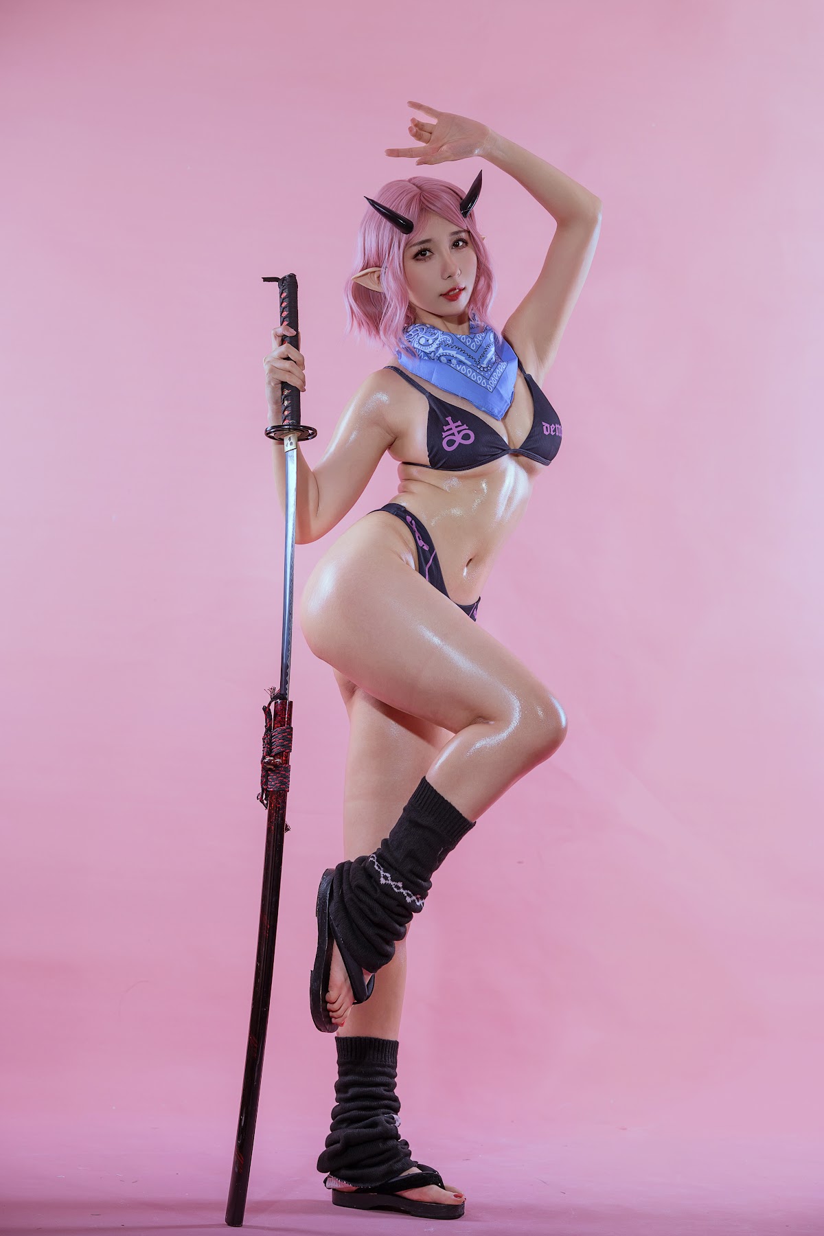 Coser@云溪溪 (Yunx1x1) Vol.059 御前二叶·鬼人 - P1