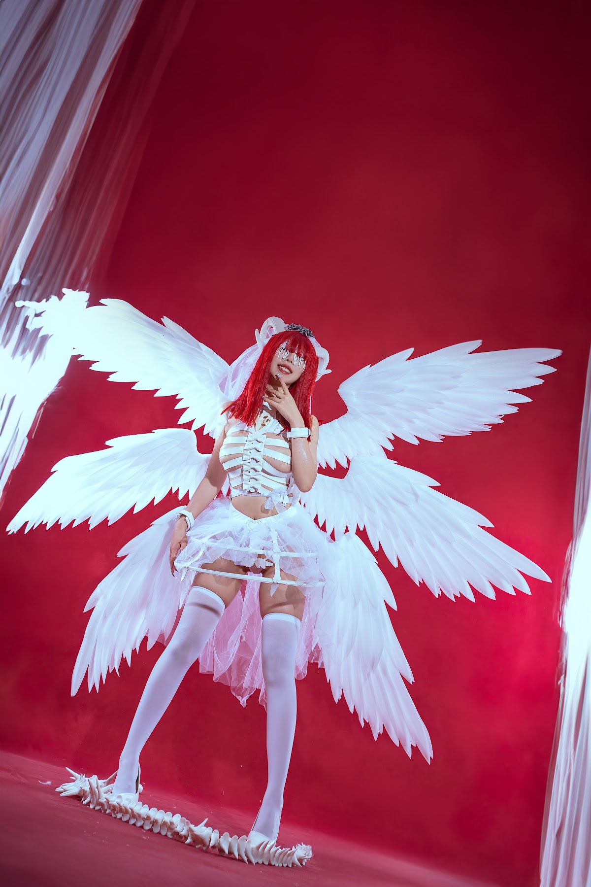 Coser@云溪溪 (Yunx1x1) Vol.062 奶桃 萝斯莉莉斯·六翼炽天使 - P17
