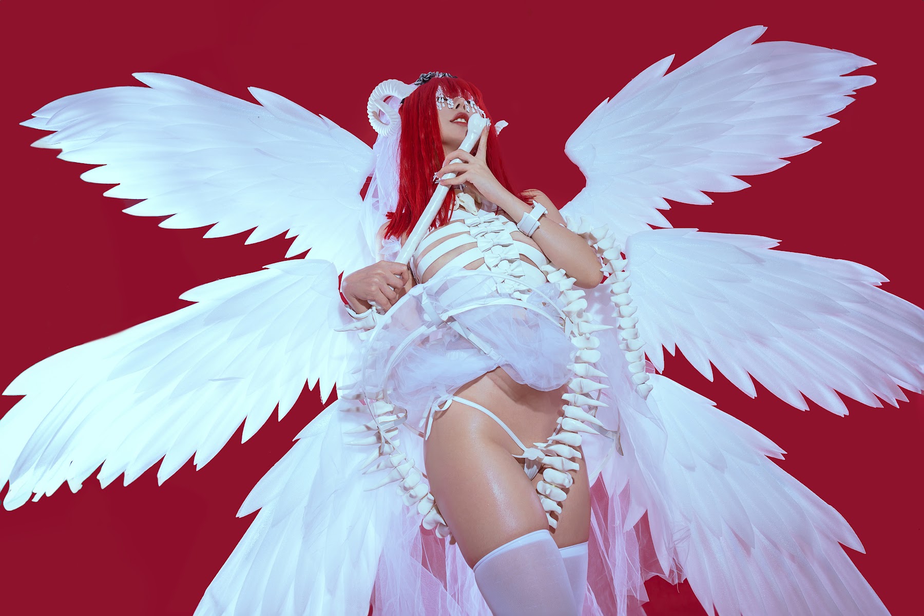 Coser@云溪溪 (Yunx1x1) Vol.062 奶桃 萝斯莉莉斯·六翼炽天使 - P18