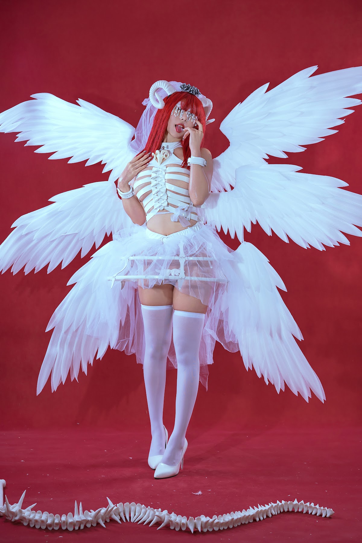 Coser@云溪溪 (Yunx1x1) Vol.062 奶桃 萝斯莉莉斯·六翼炽天使 - P4